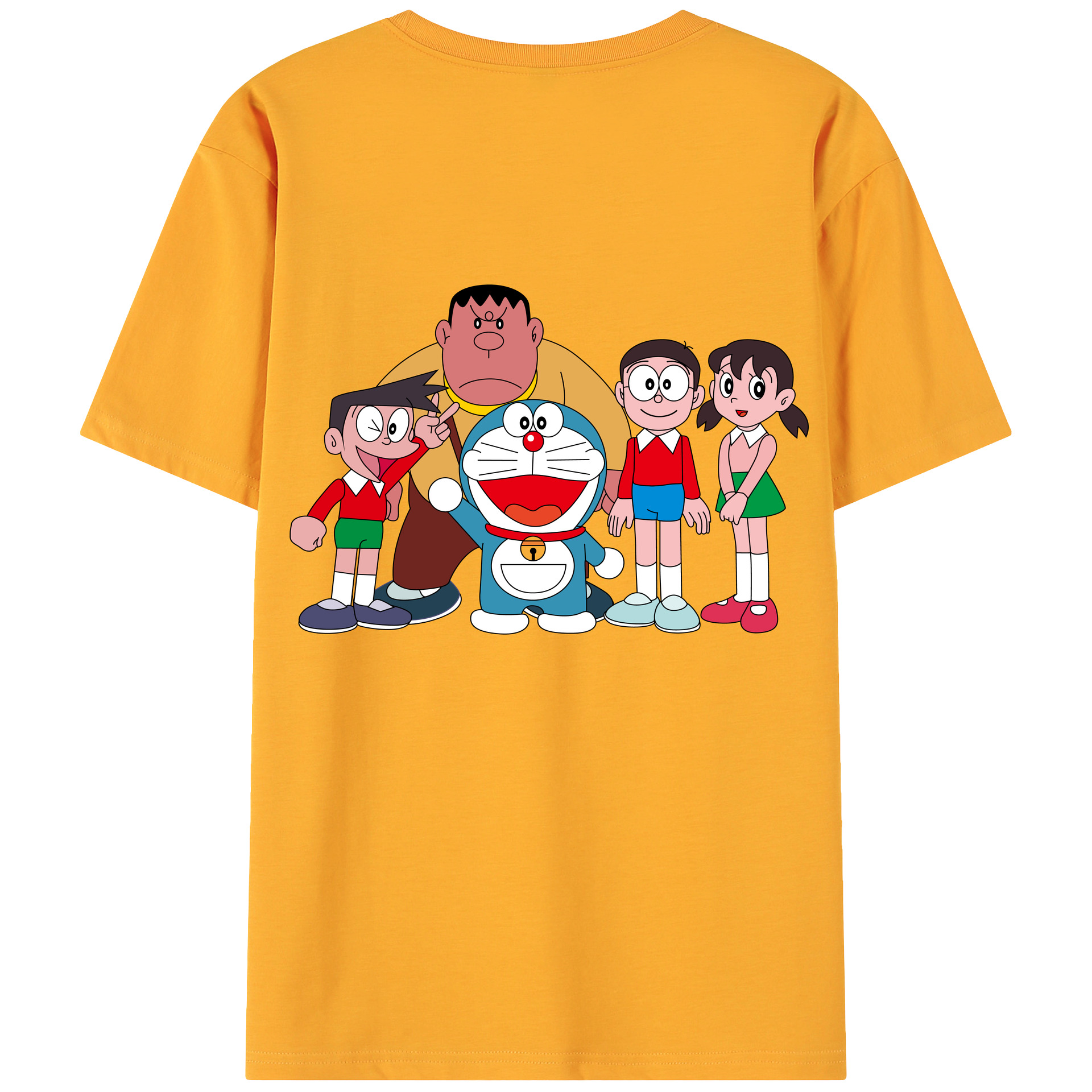 （画像用） ドラえもん 骨川 スネ夫 Doraemon Honekawa Suneo 綿100％ メンズ半袖Tシャツ（バックプリント） 通気性