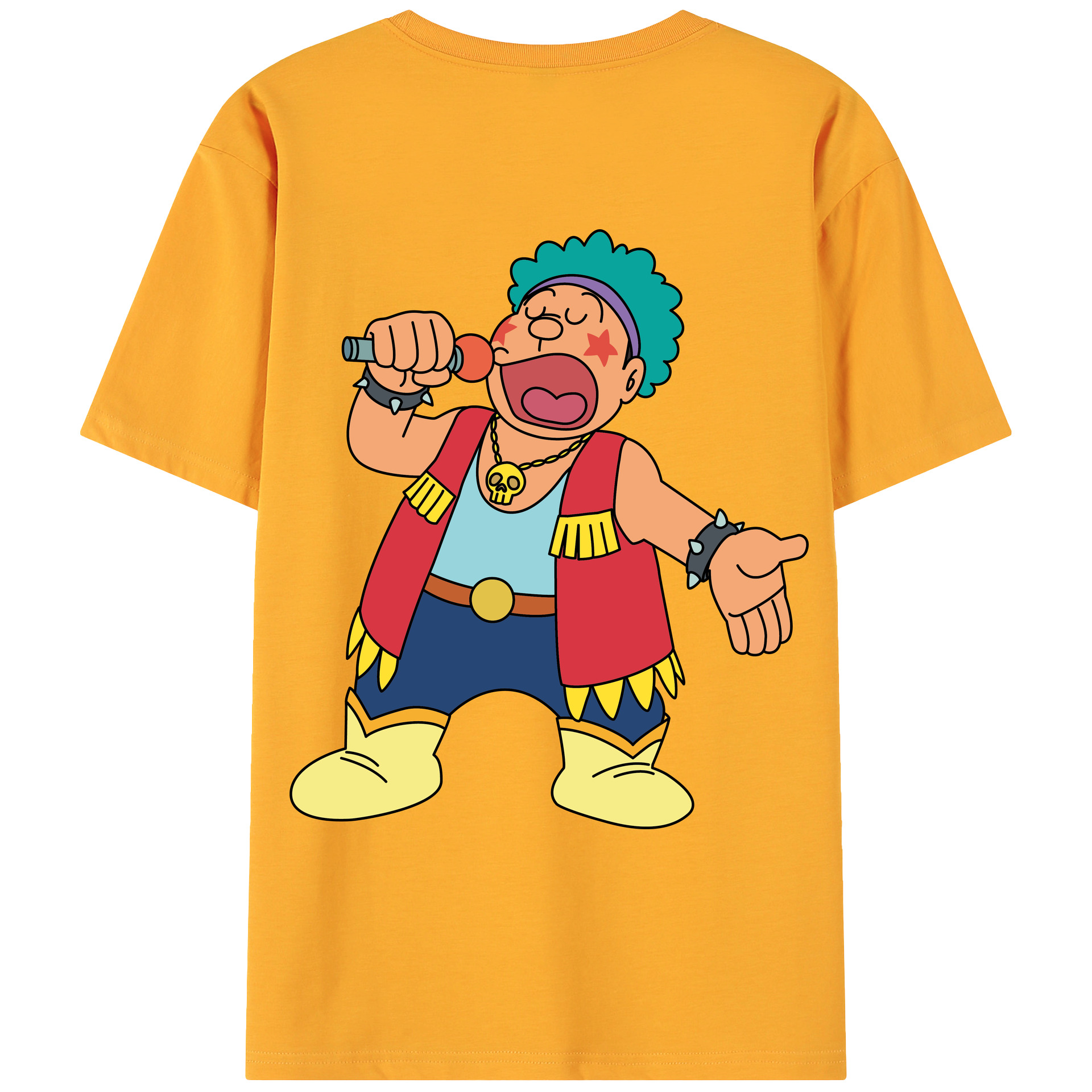 （画像用） ドラえもん 剛田武 Doraemon Gouta Takeshi 綿100％ メンズ半袖Tシャツ（バックプリント） 通気性