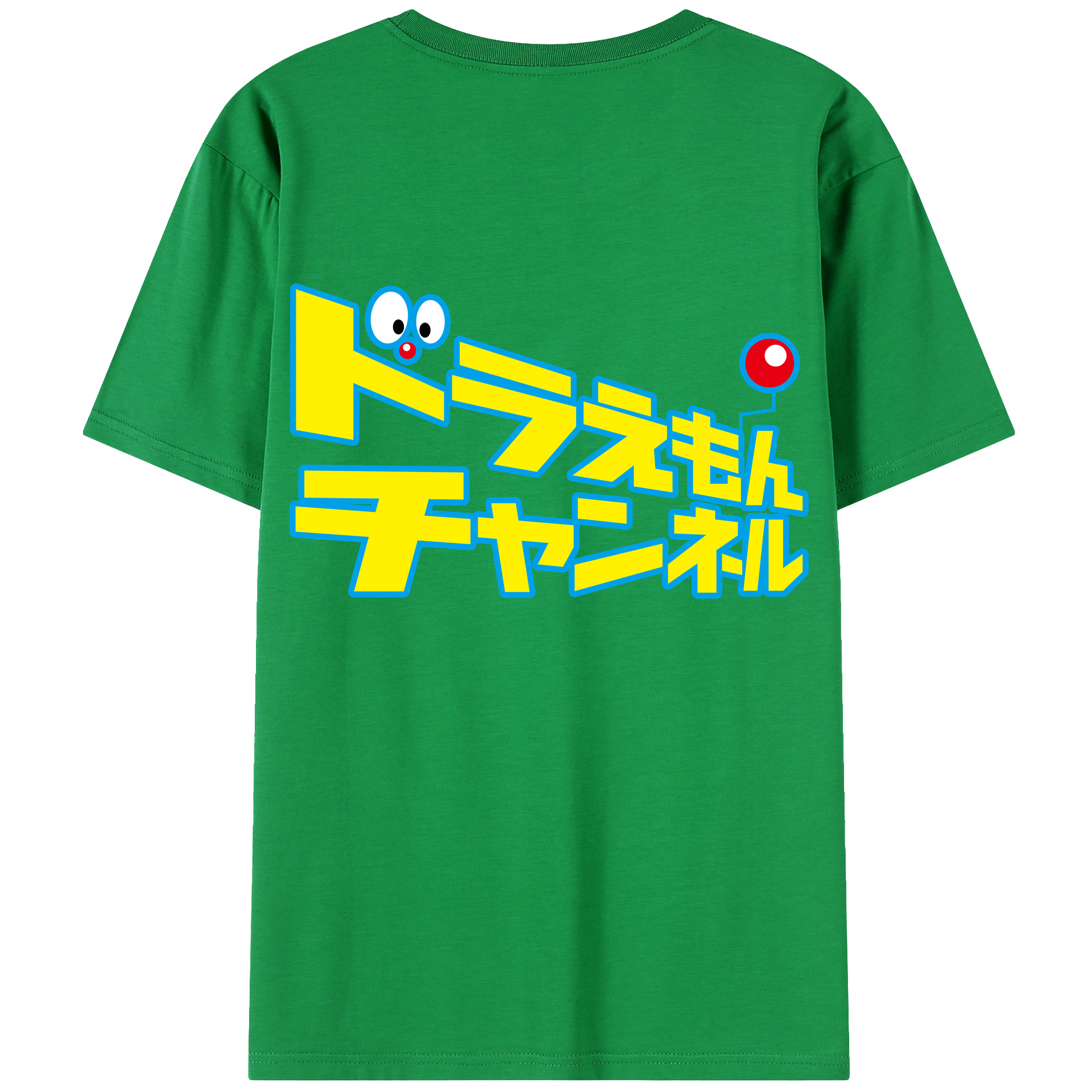 （画像用） ドラえもん Doraemon 綿100％ メンズ半袖Tシャツ（バックプリント） 通気性