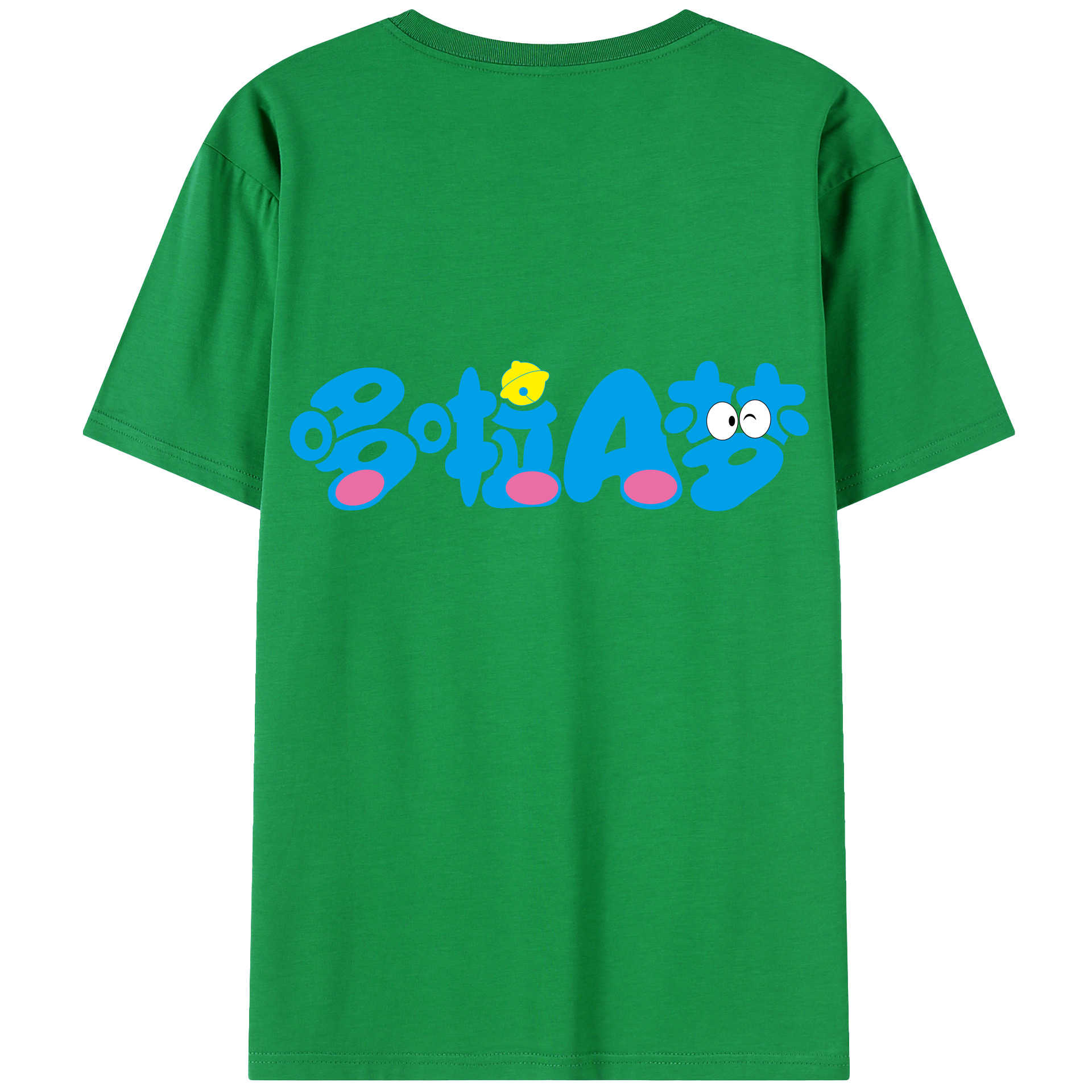 （画像用） ドラえもん Doraemon 綿100％ メンズ半袖Tシャツ（バックプリント） 通気性