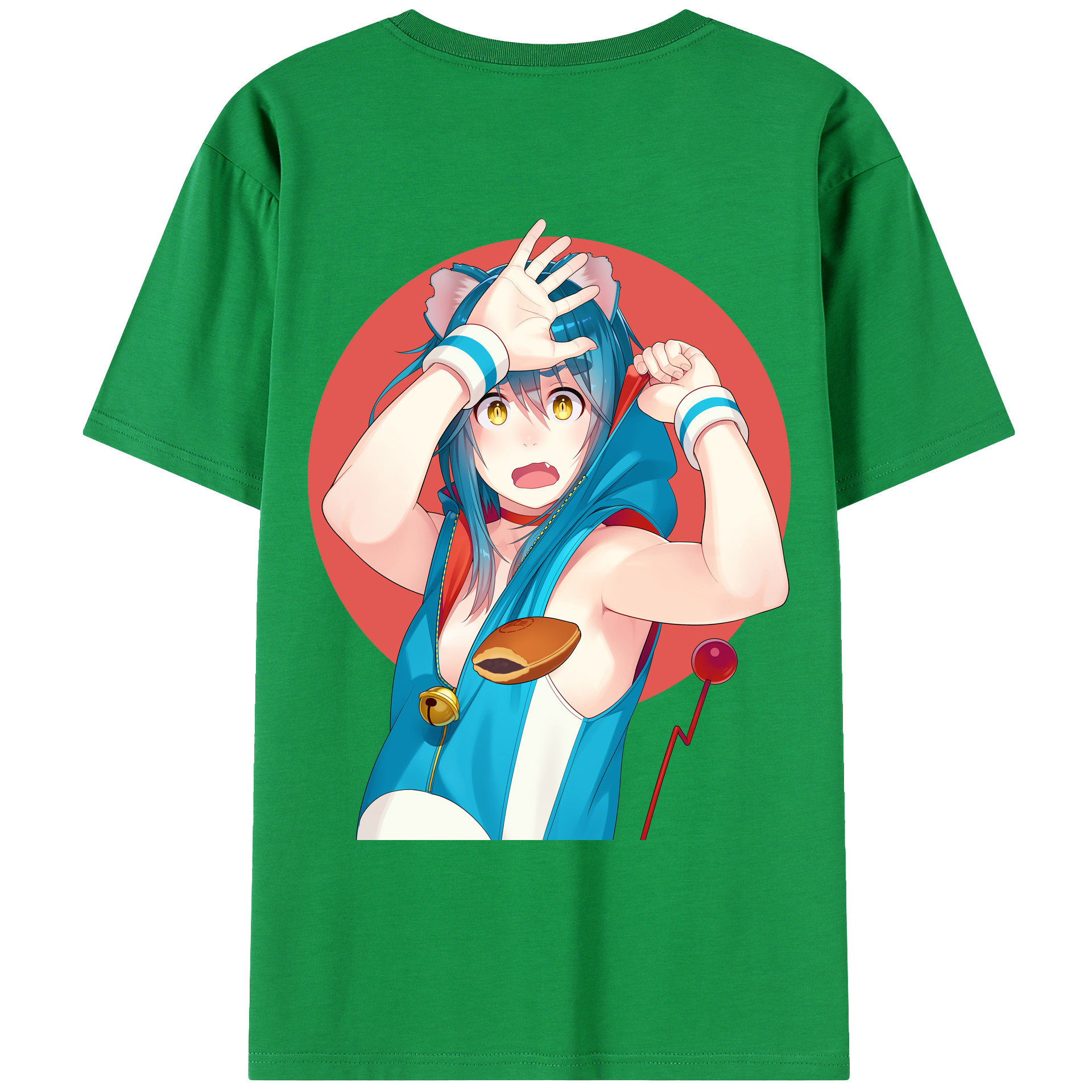 （画像用） ドラえもん Doraemon 綿100％ メンズ半袖Tシャツ（バックプリント） 通気性