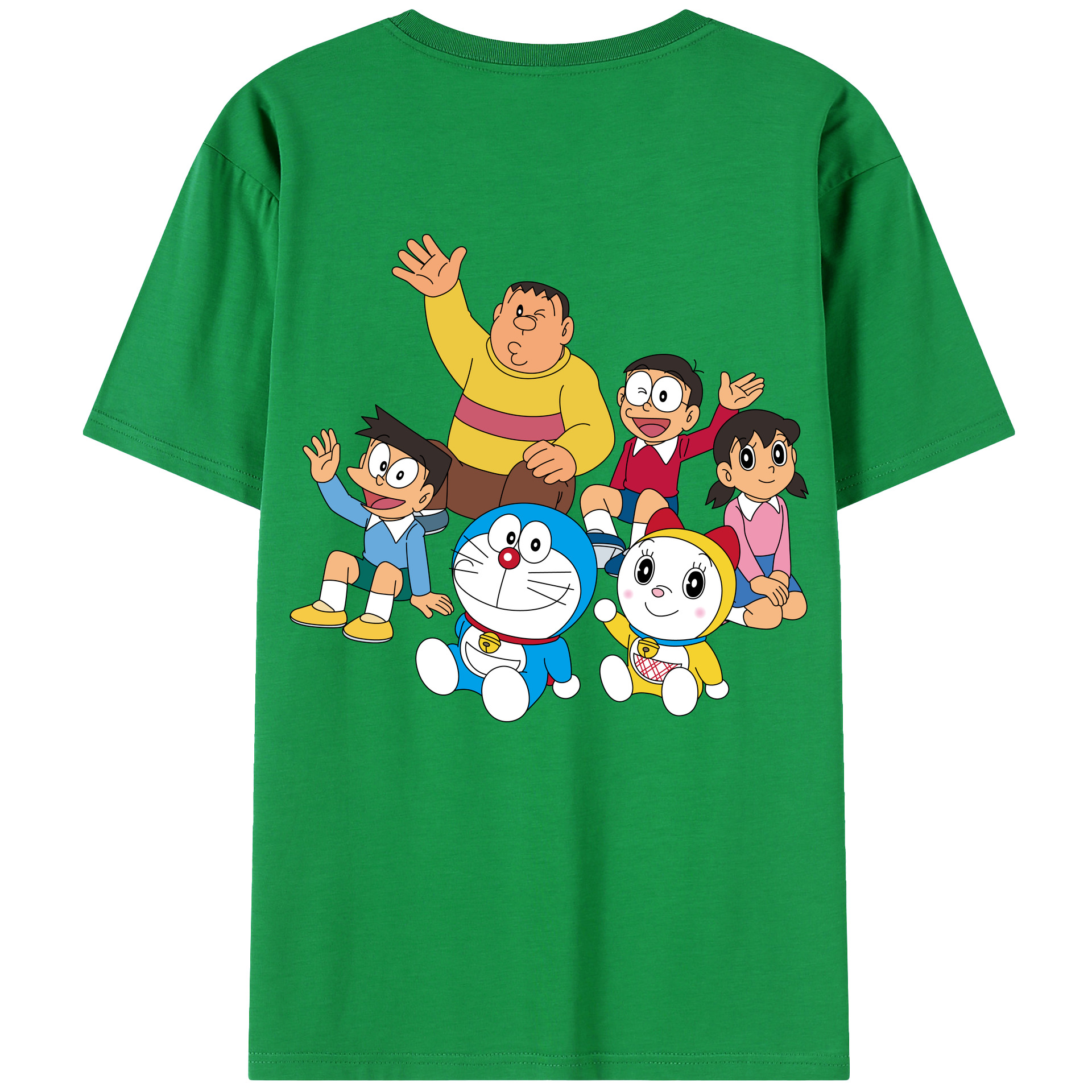 （画像用） ドラえもん 骨川 スネ夫 Doraemon Honekawa Suneo 綿100％ メンズ半袖Tシャツ（バックプリント） 通気性