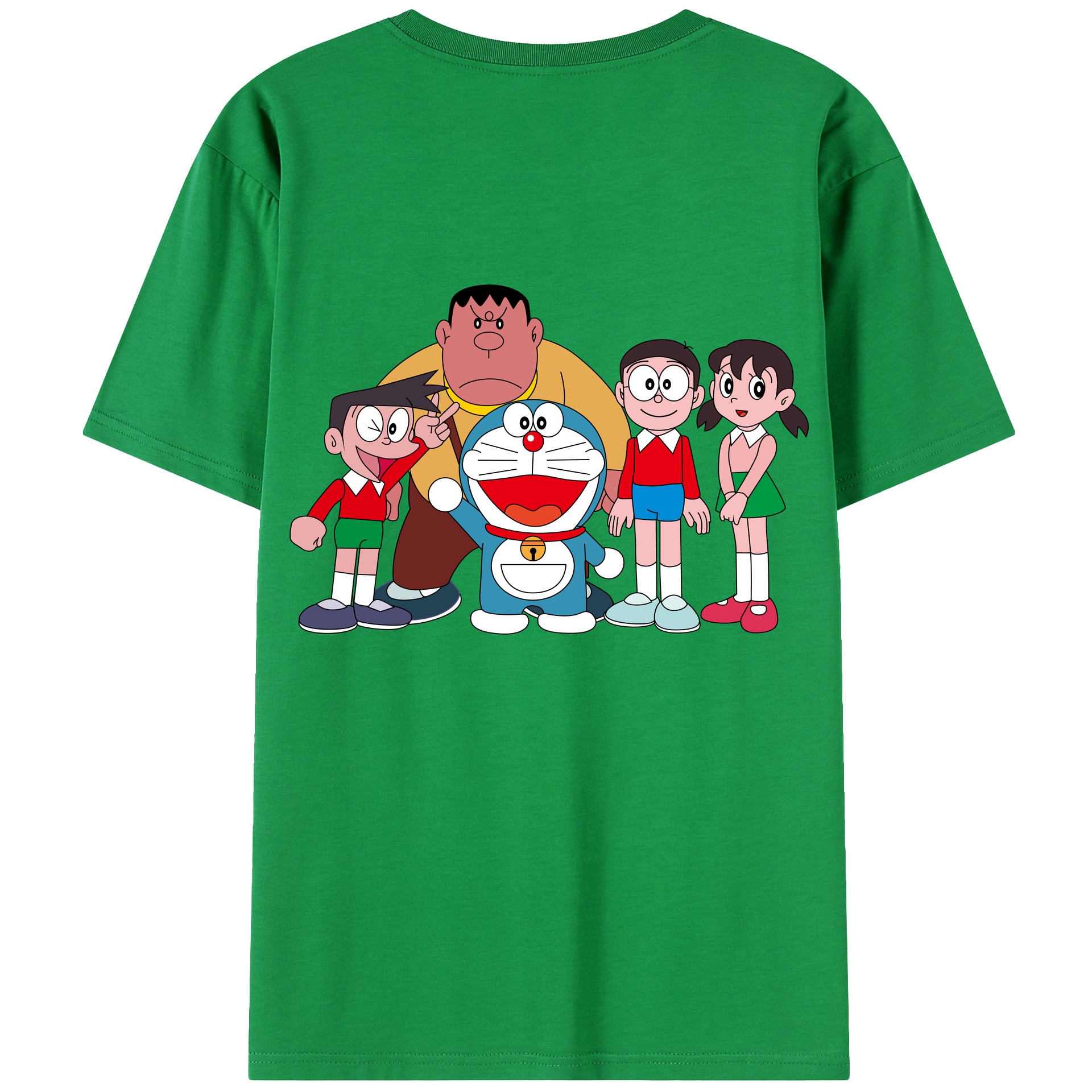 （画像用） ドラえもん 骨川 スネ夫 Doraemon Honekawa Suneo 綿100％ メンズ半袖Tシャツ（バックプリント） 通気性