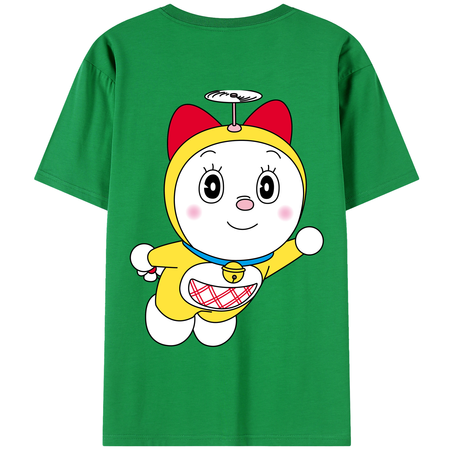 （画像用） ドラえもん ドラミ Doraemon Dorami 綿100％ メンズ半袖Tシャツ（バックプリント） 通気性
