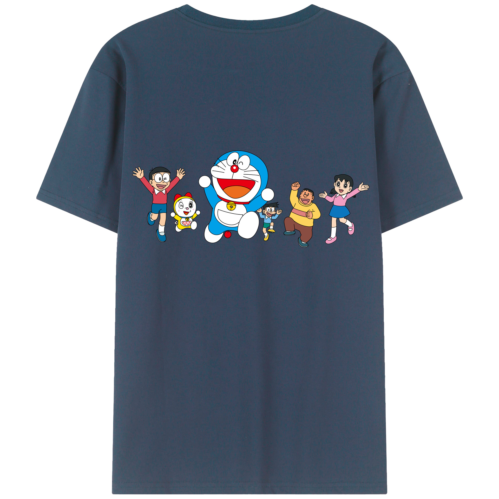 （画像用） ドラえもん 骨川 スネ夫 Doraemon Honekawa Suneo 綿100％ メンズ半袖Tシャツ（バックプリント） 通気性