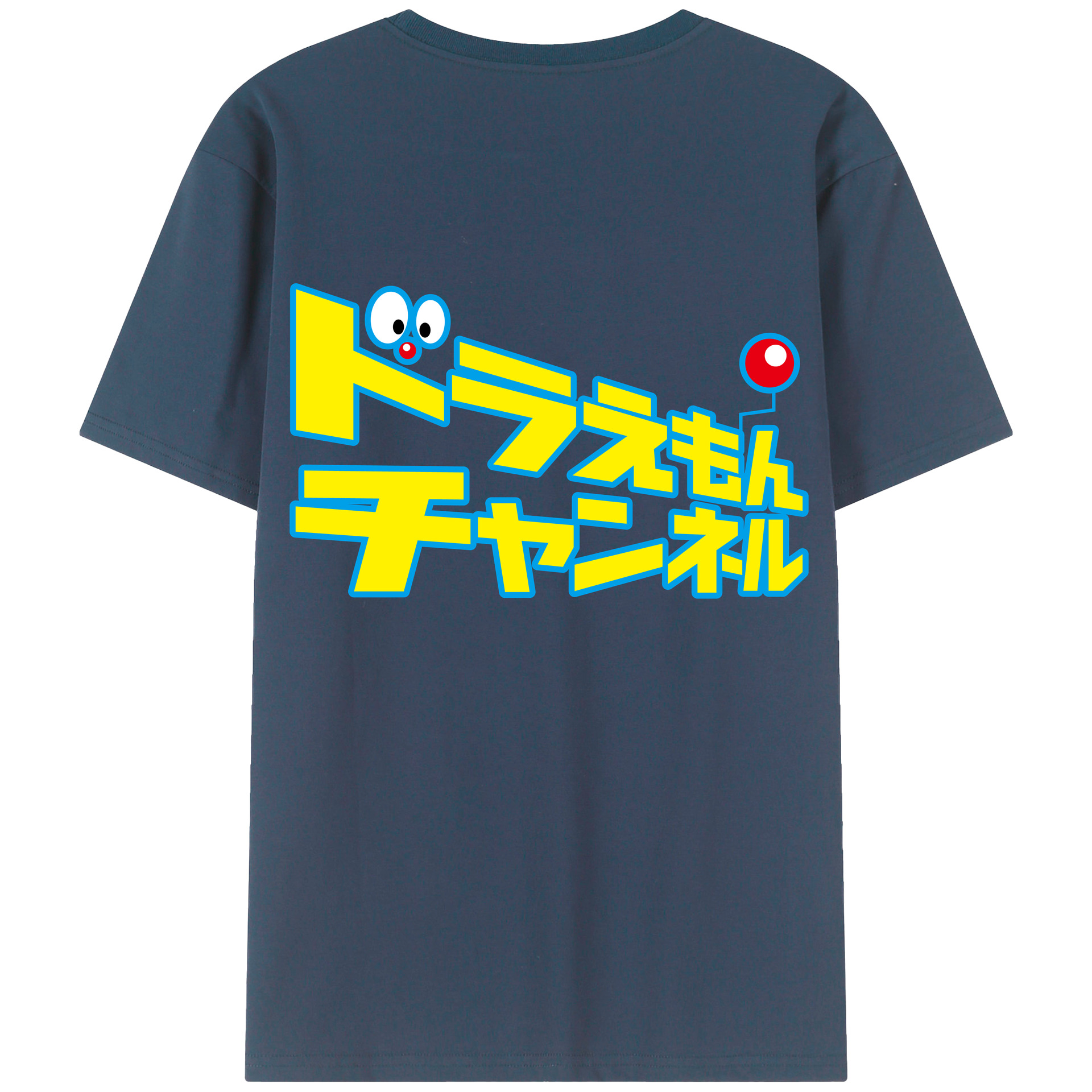 （画像用） ドラえもん Doraemon 綿100％ メンズ半袖Tシャツ（バックプリント） 通気性