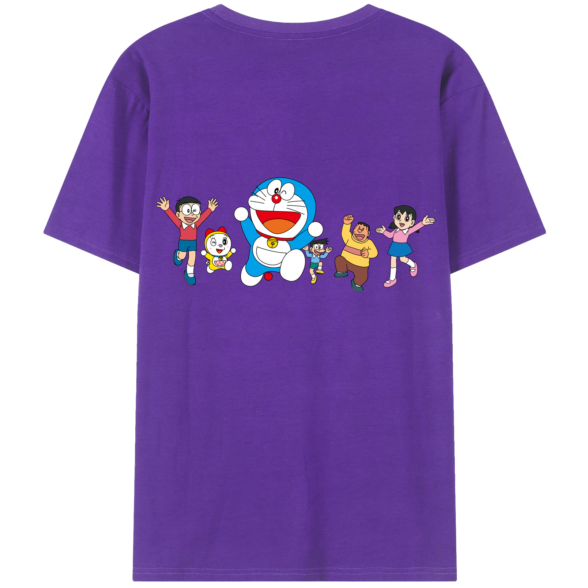 （画像用） ドラえもん 骨川 スネ夫 Doraemon Honekawa Suneo 綿100％ メンズ半袖Tシャツ（バックプリント） 通気性