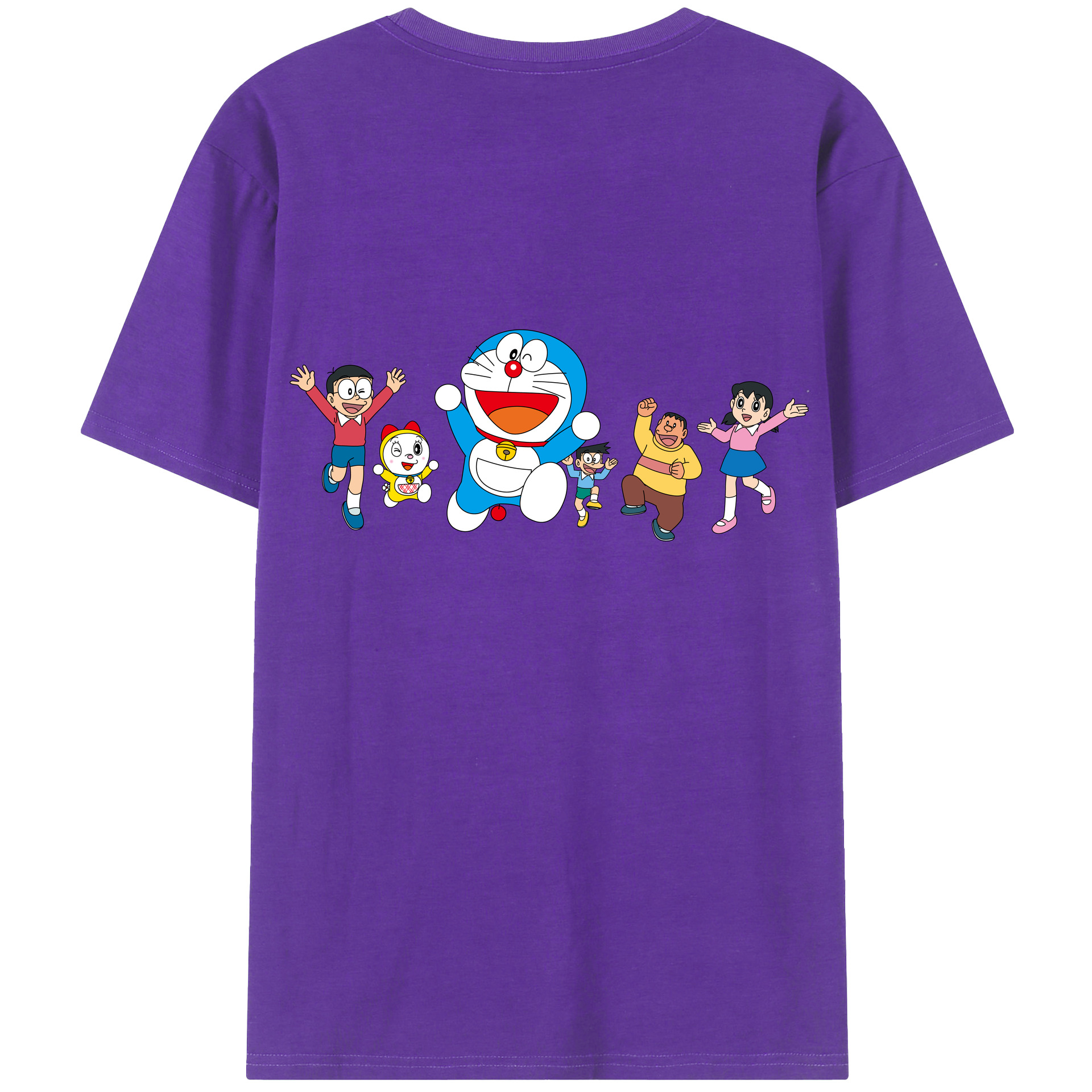（画像用） ドラえもん 骨川 スネ夫 Doraemon Honekawa Suneo 綿100％ メンズ半袖Tシャツ（バックプリント） 通気性