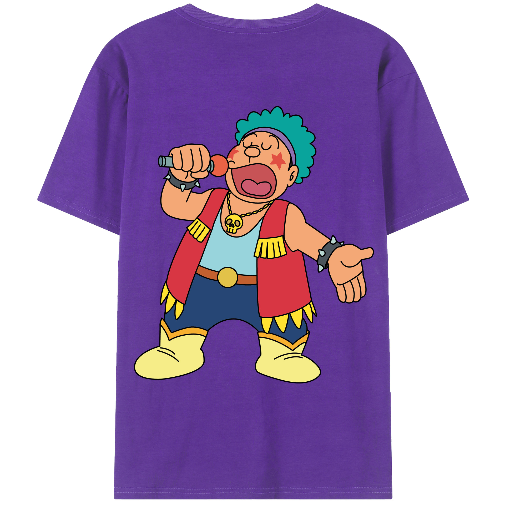 （画像用） ドラえもん 剛田武 Doraemon Gouta Takeshi 綿100％ メンズ半袖Tシャツ（バックプリント） 通気性