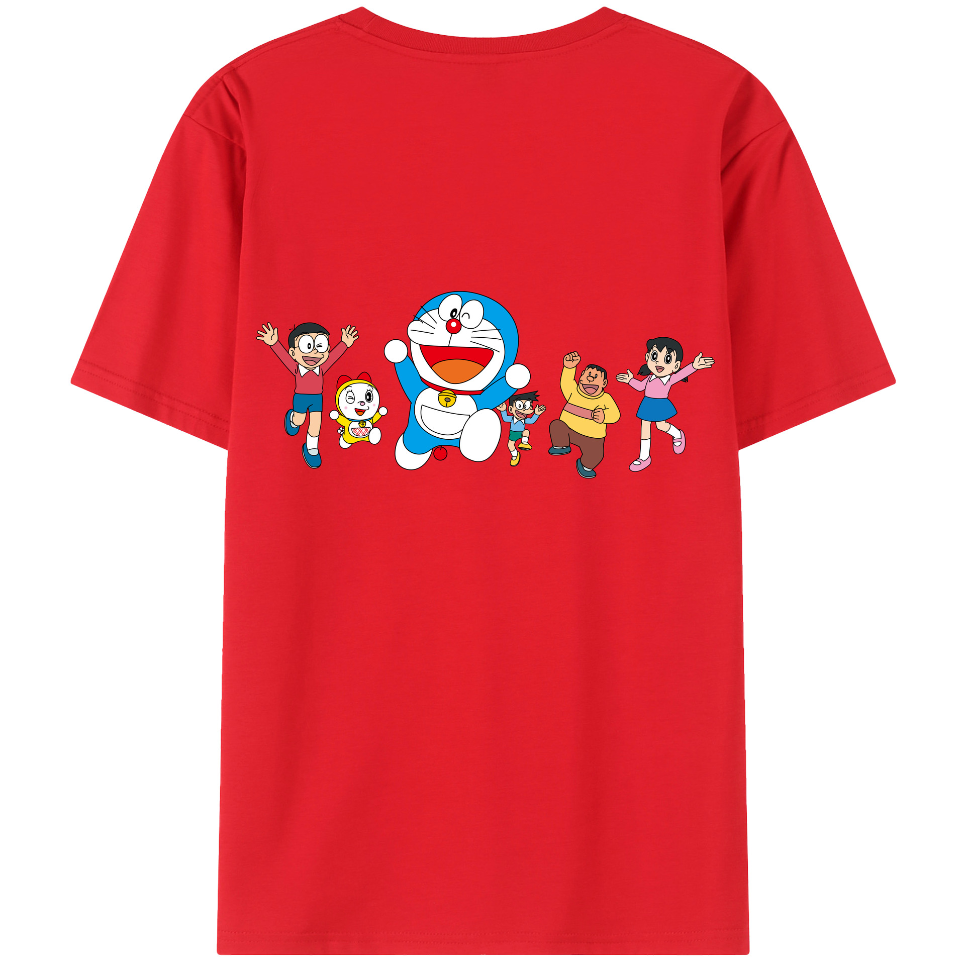 （画像用） ドラえもん 骨川 スネ夫 Doraemon Honekawa Suneo 綿100％ メンズ半袖Tシャツ（バックプリント） 通気性