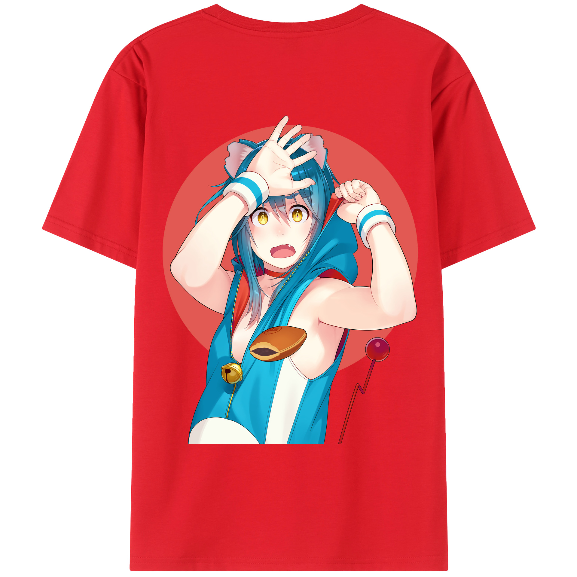 （画像用） ドラえもん Doraemon 綿100％ メンズ半袖Tシャツ（バックプリント） 通気性