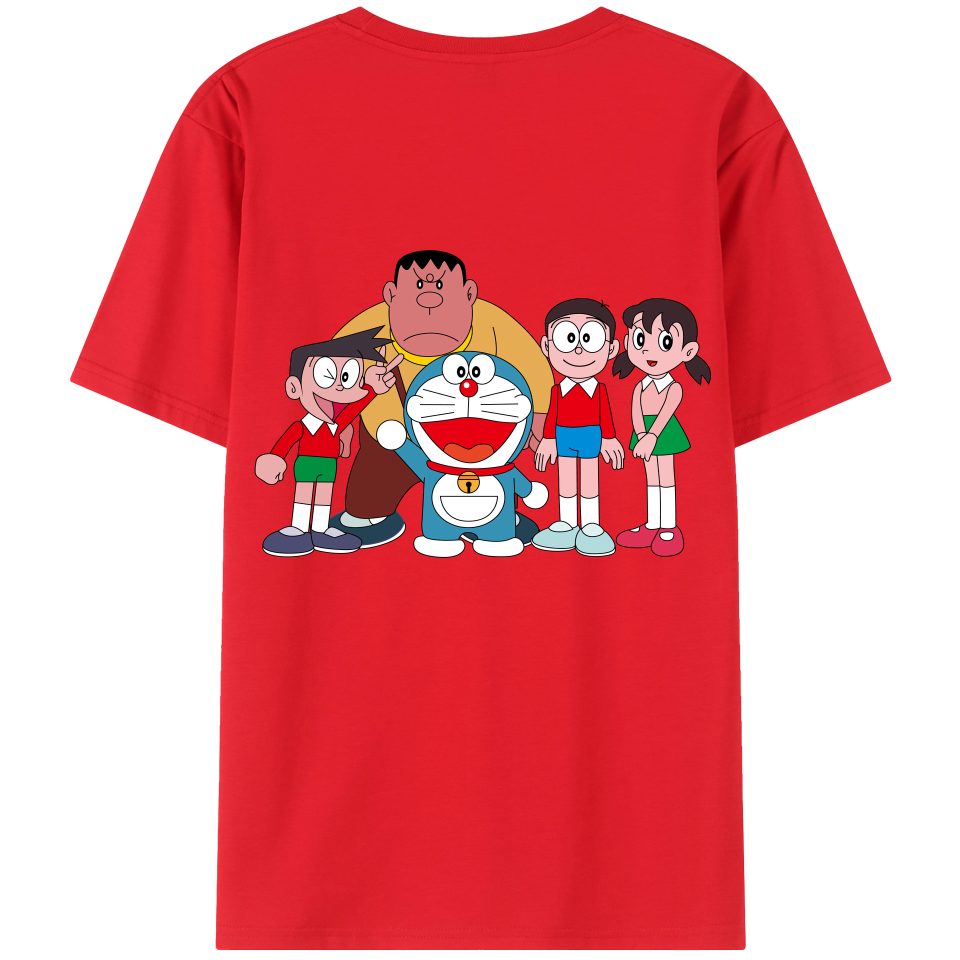 （画像用） ドラえもん 骨川 スネ夫 Doraemon Honekawa Suneo 綿100％ メンズ半袖Tシャツ（バックプリント） 通気性