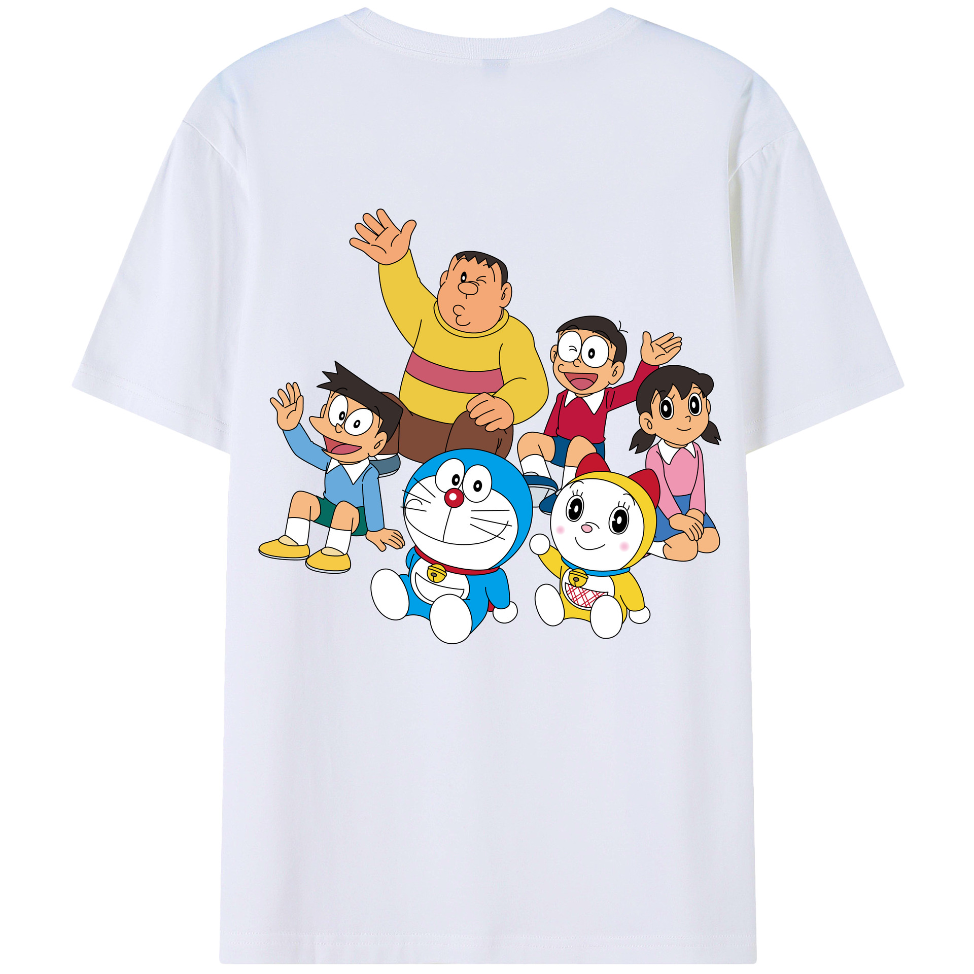 （画像用） ドラえもん 骨川 スネ夫 Doraemon Honekawa Suneo 綿100％ メンズ半袖Tシャツ（バックプリント） 通気性