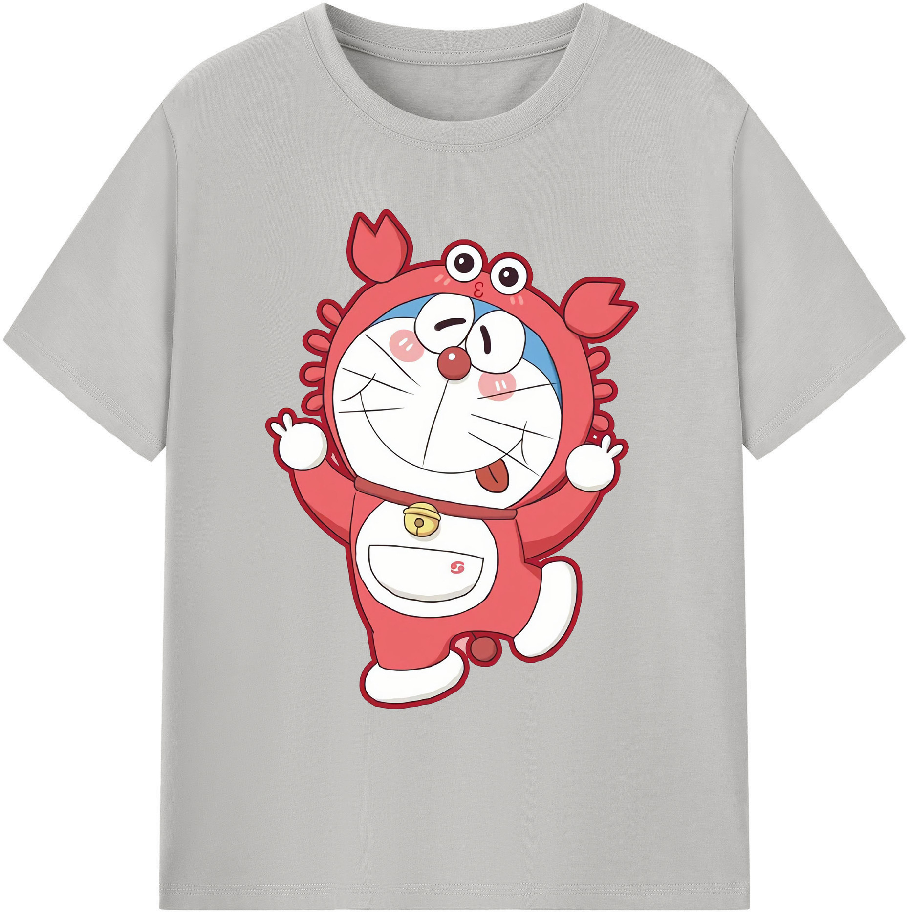 （画像用） ドラえもん Doraemon 綿100％ メンズ半袖Tシャツ｜肌触りやわらか＆通気性