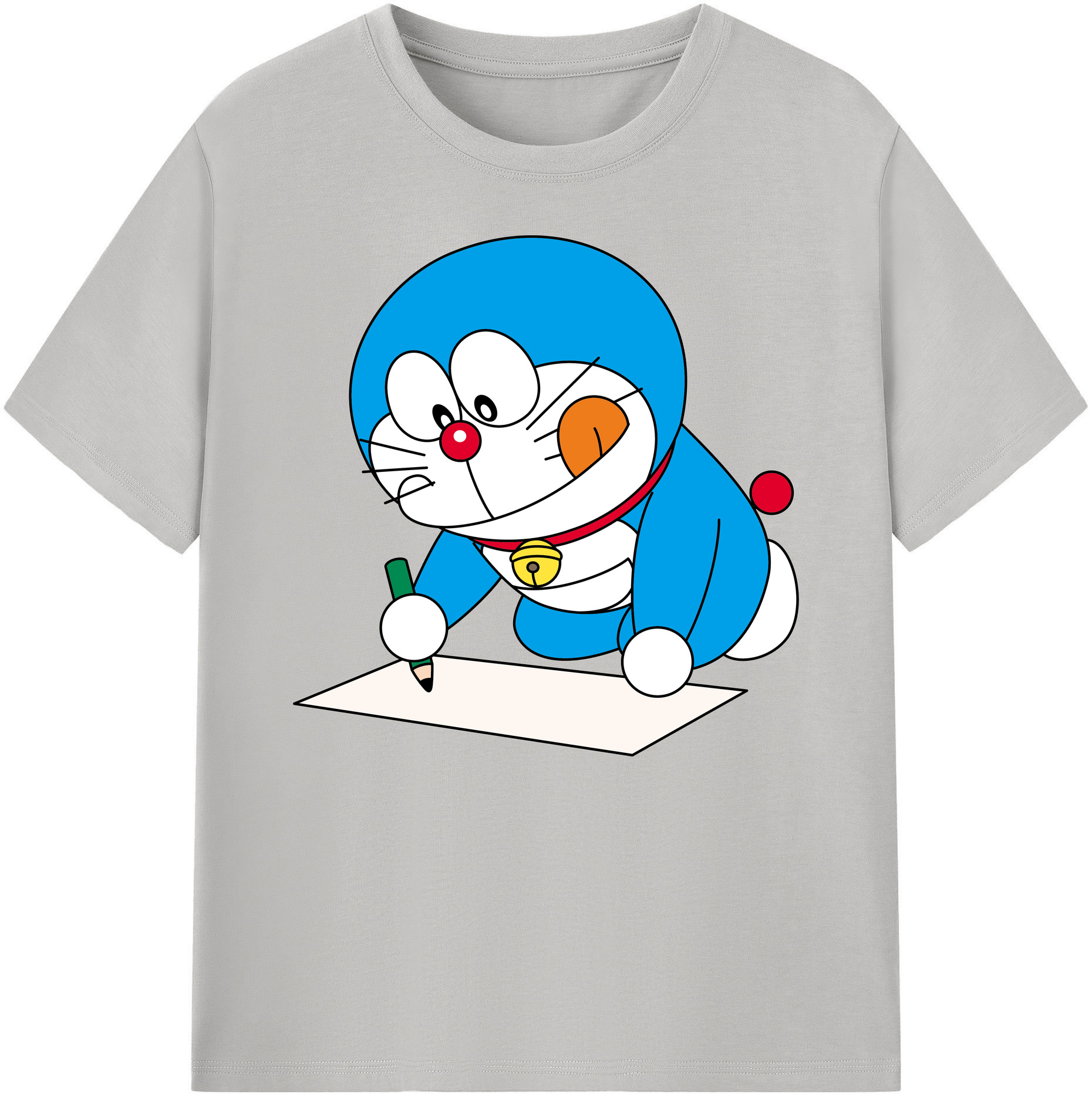 （画像用） ドラえもん Doraemon 綿100％ メンズ半袖Tシャツ｜肌触りやわらか＆通気性