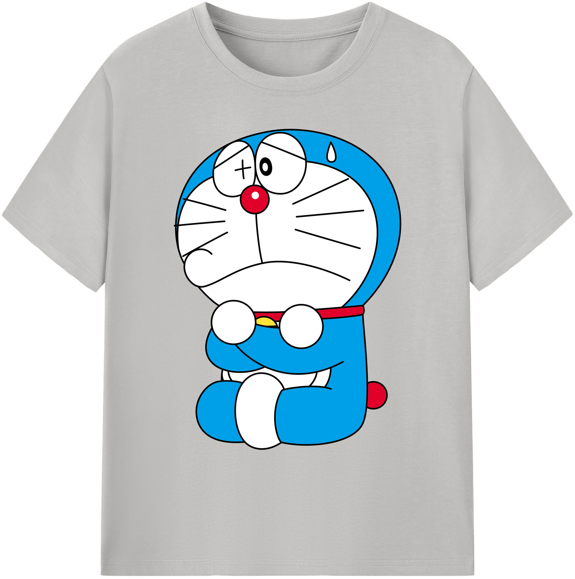 （画像用） ドラえもん Doraemon 綿100％ メンズ半袖Tシャツ｜肌触りやわらか＆通気性