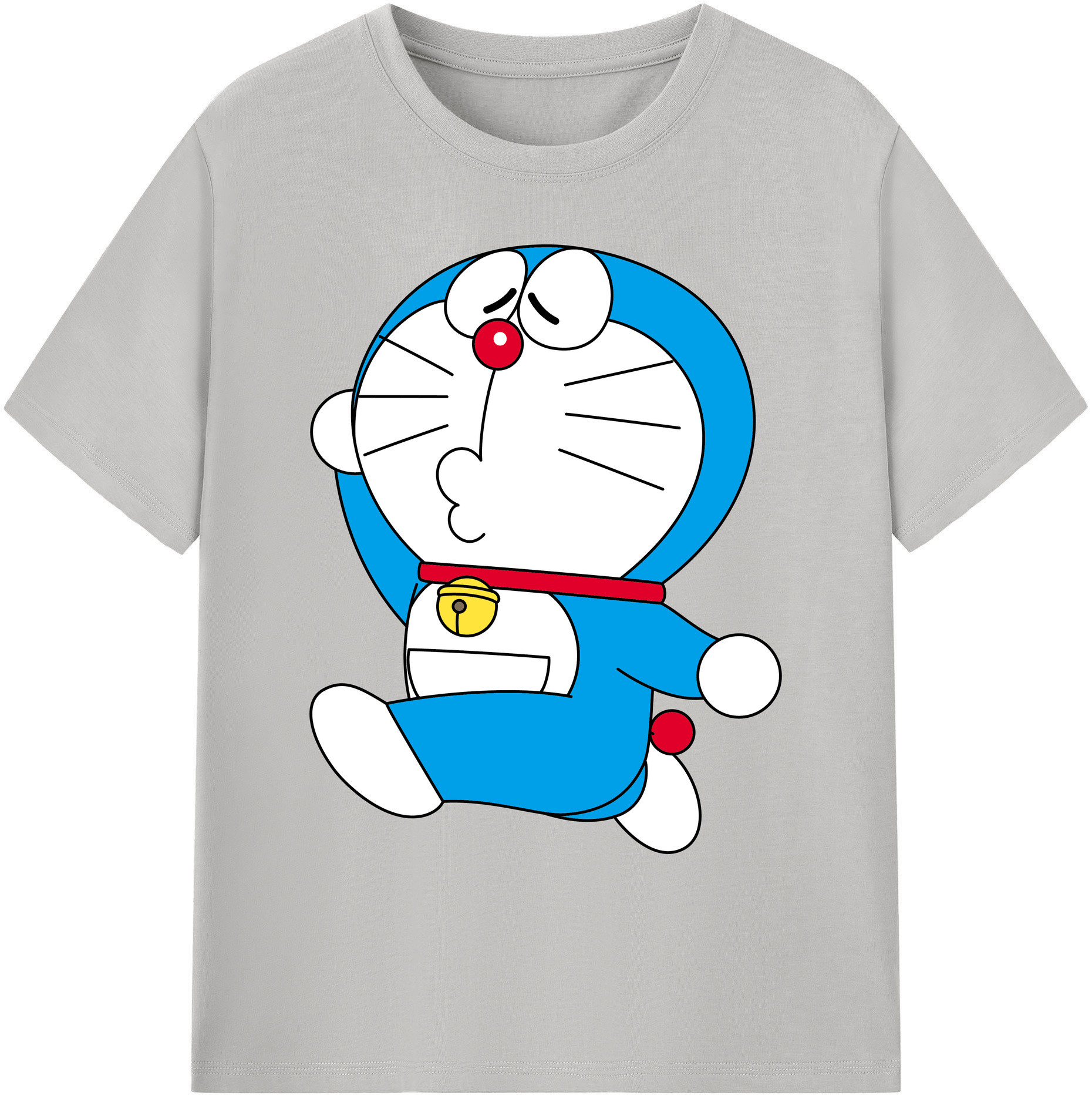 （画像用） ドラえもん Doraemon 綿100％ メンズ半袖Tシャツ｜肌触りやわらか＆通気性