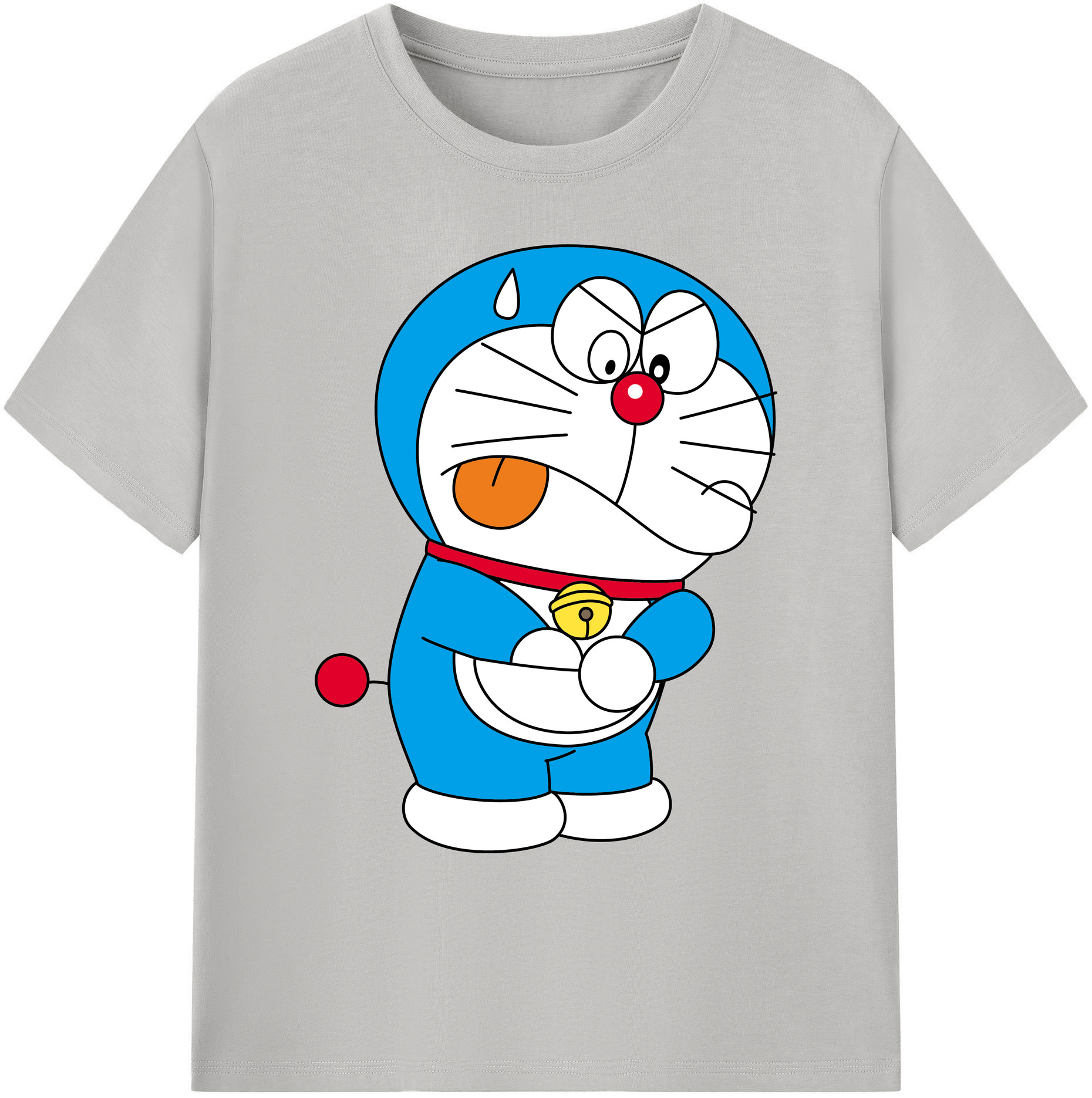 （画像用） ドラえもん Doraemon 綿100％ メンズ半袖Tシャツ｜肌触りやわらか＆通気性