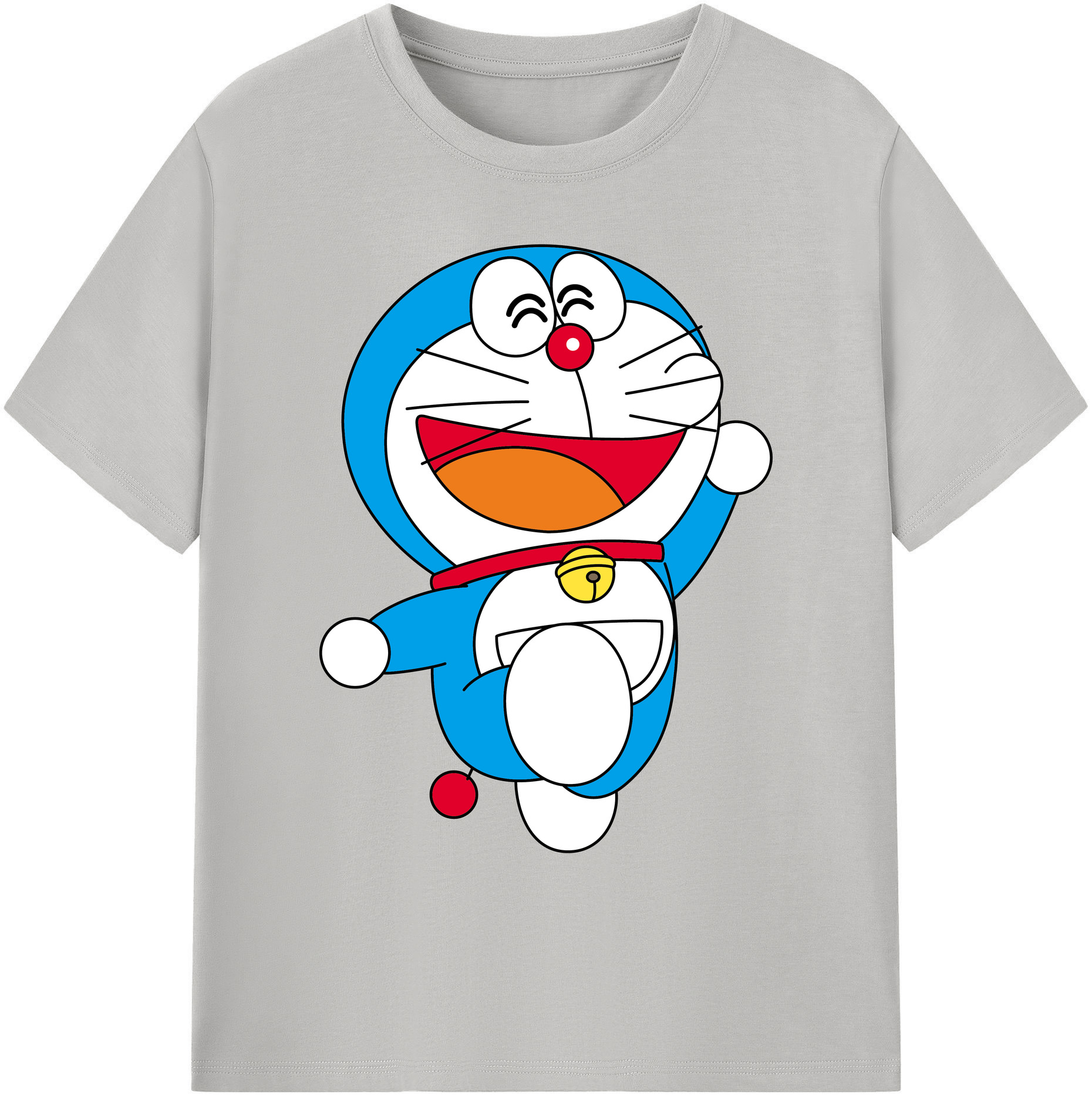 （画像用） ドラえもん Doraemon 綿100％ メンズ半袖Tシャツ｜肌触りやわらか＆通気性