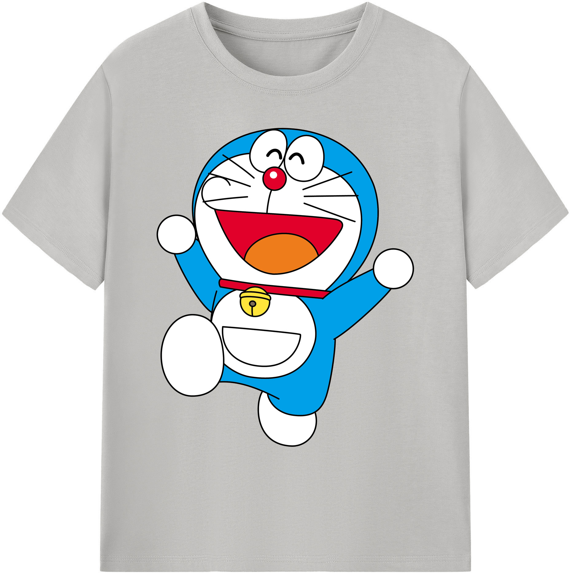 （画像用） ドラえもん Doraemon 綿100％ メンズ半袖Tシャツ｜肌触りやわらか＆通気性
