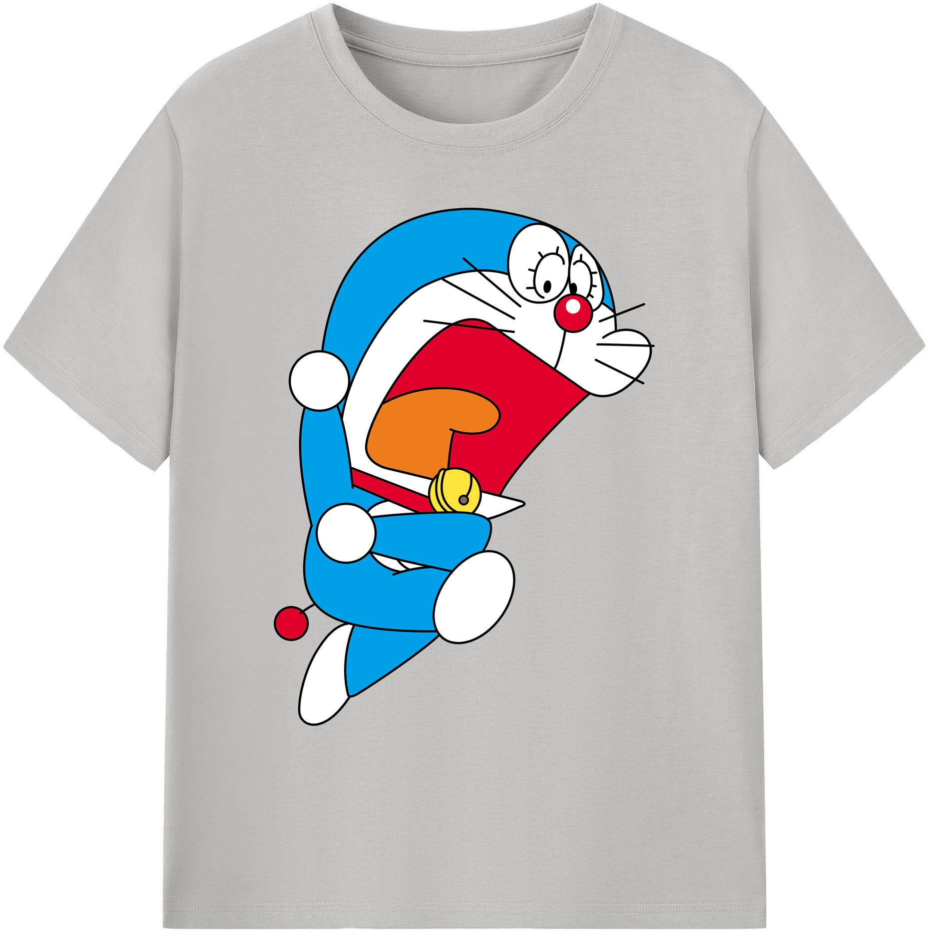 （画像用） ドラえもん Doraemon 綿100％ メンズ半袖Tシャツ｜肌触りやわらか＆通気性