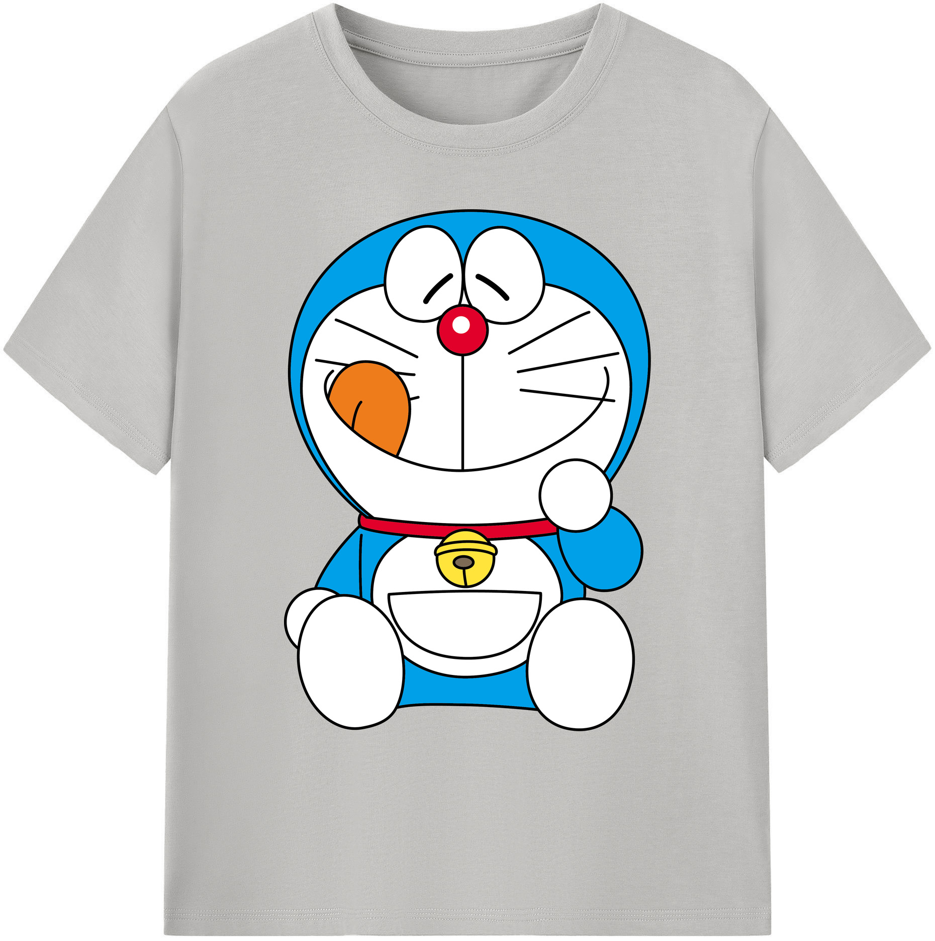 （画像用） ドラえもん Doraemon 綿100％ メンズ半袖Tシャツ｜肌触りやわらか＆通気性