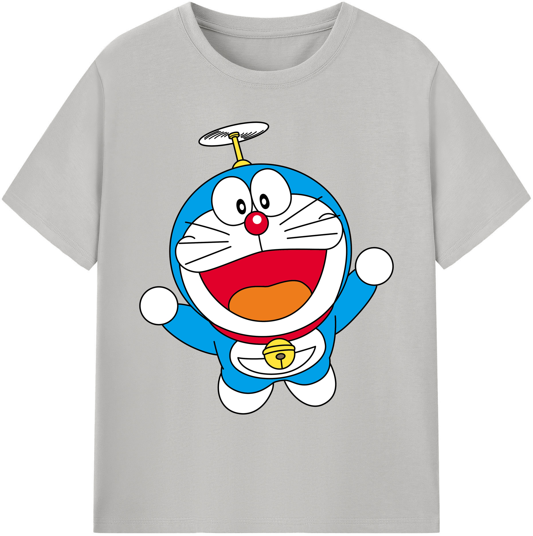 （画像用） ドラえもん Doraemon 綿100％ メンズ半袖Tシャツ｜肌触りやわらか＆通気性