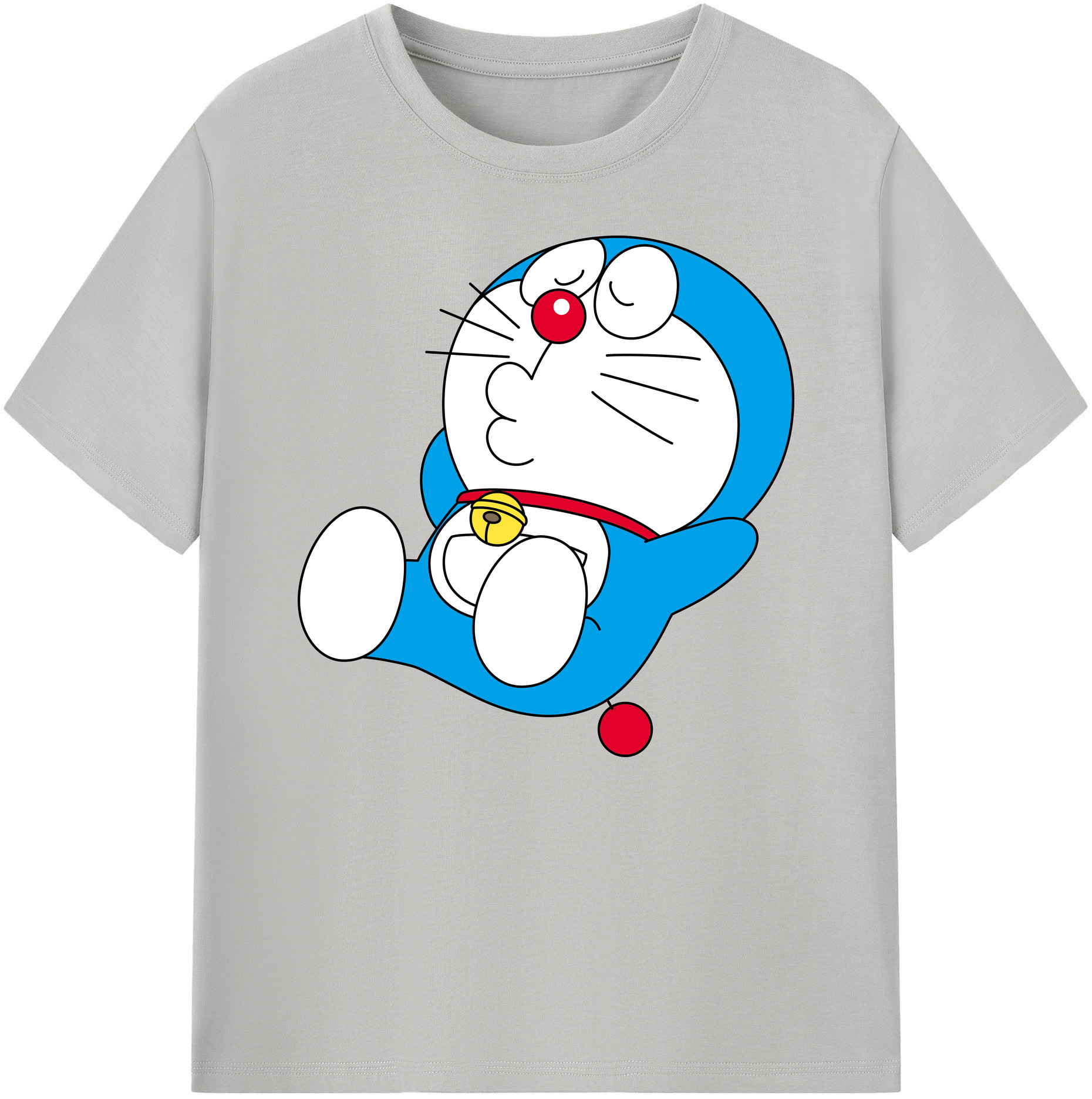 （画像用） ドラえもん Doraemon 綿100％ メンズ半袖Tシャツ｜肌触りやわらか＆通気性