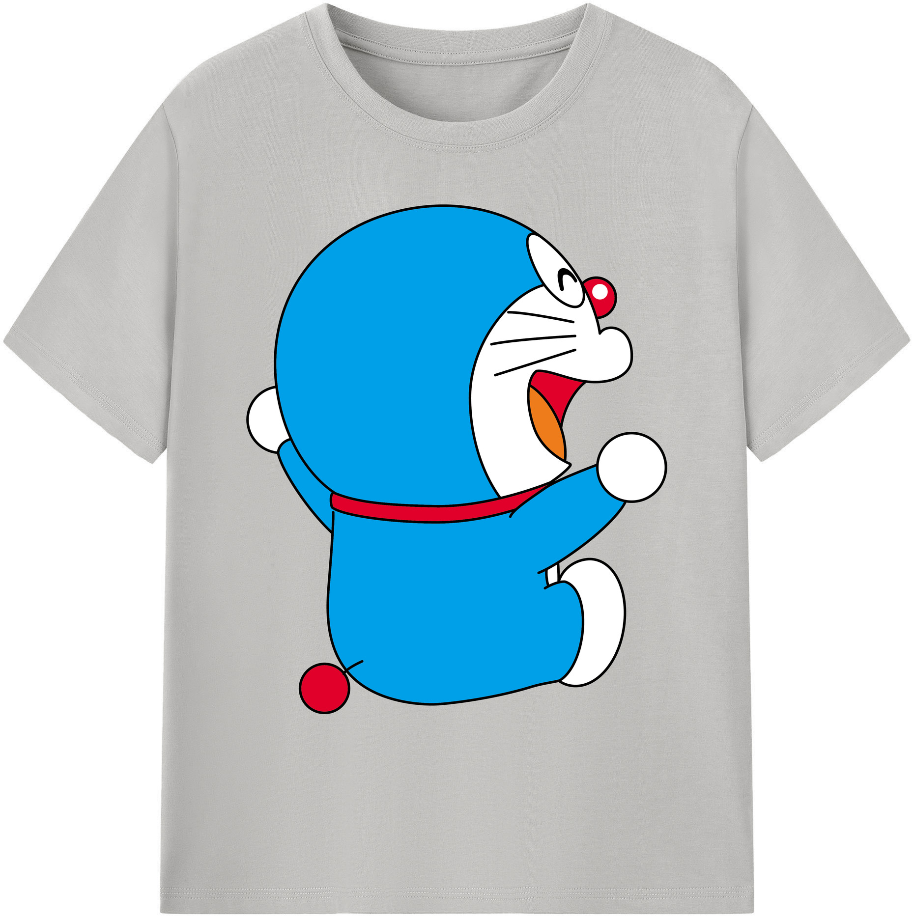 （画像用） ドラえもん Doraemon 綿100％ メンズ半袖Tシャツ｜肌触りやわらか＆通気性