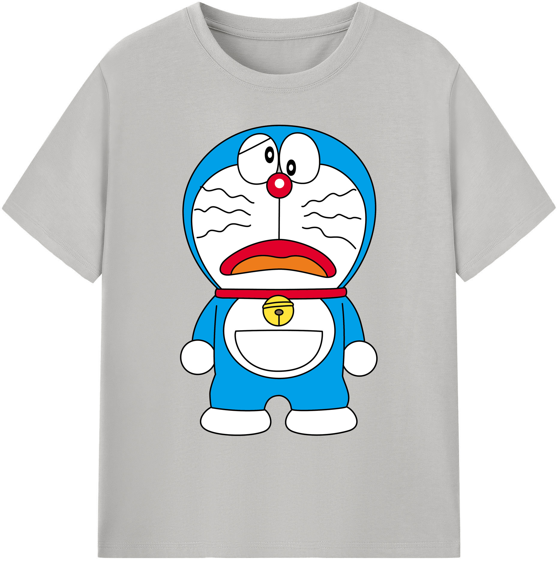 （画像用） ドラえもん Doraemon 綿100％ メンズ半袖Tシャツ｜肌触りやわらか＆通気性