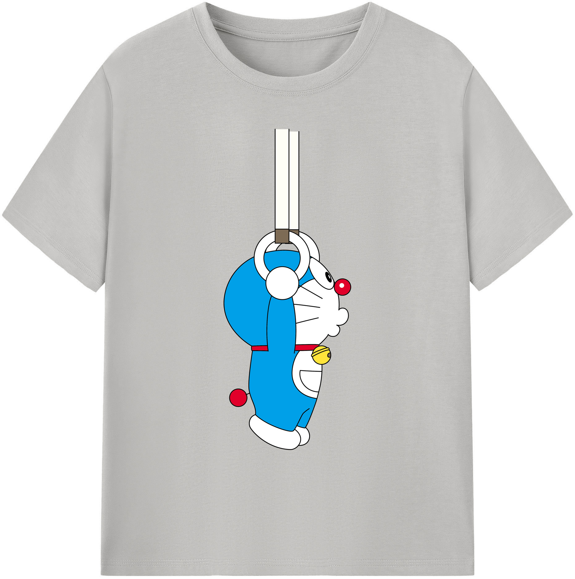 （画像用） ドラえもん Doraemon 綿100％ メンズ半袖Tシャツ｜肌触りやわらか＆通気性