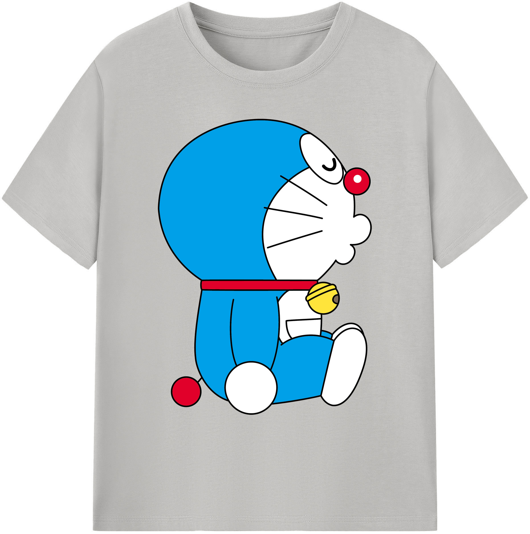 （画像用） ドラえもん Doraemon 綿100％ メンズ半袖Tシャツ｜肌触りやわらか＆通気性