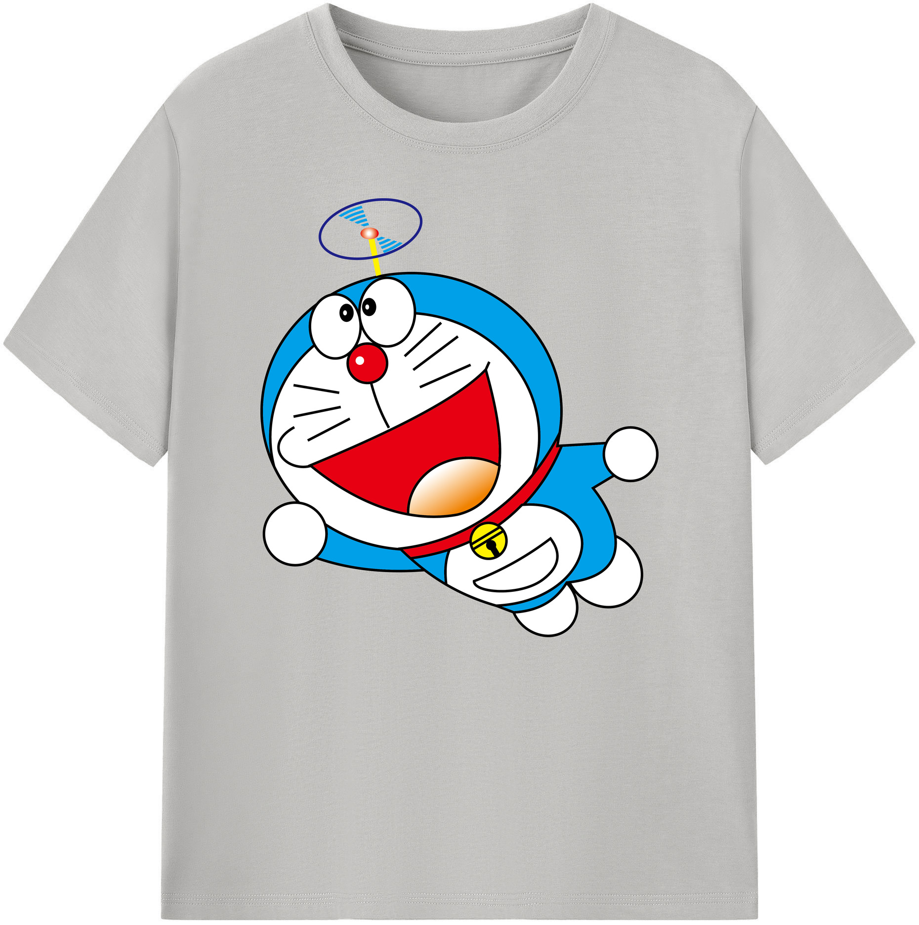 （画像用） ドラえもん Doraemon 綿100％ メンズ半袖Tシャツ｜肌触りやわらか＆通気性