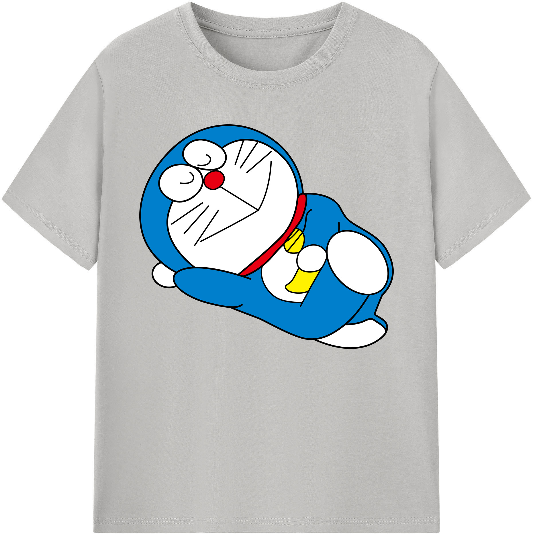（画像用） ドラえもん Doraemon 綿100％ メンズ半袖Tシャツ｜肌触りやわらか＆通気性