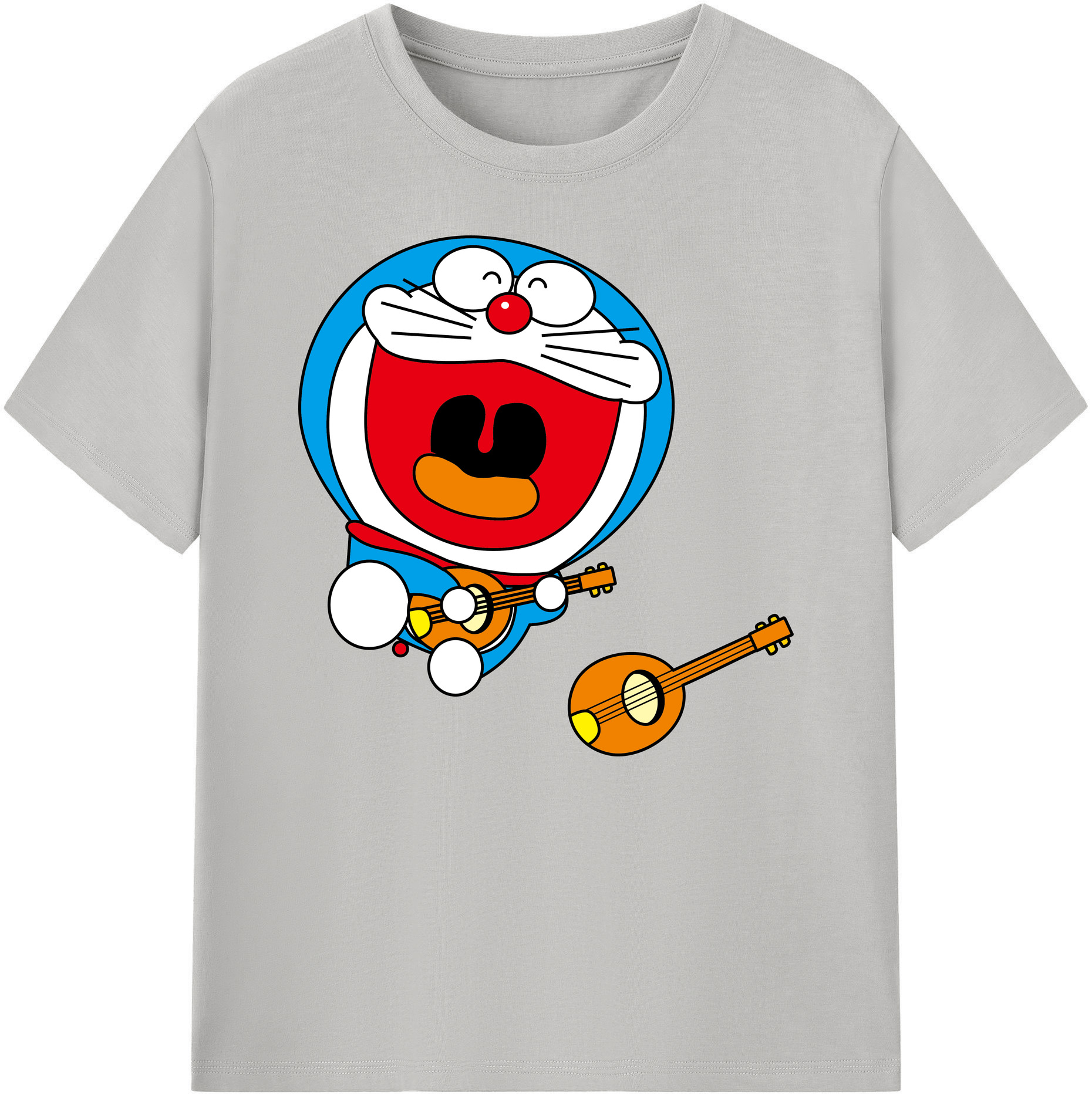 （画像用） ドラえもん Doraemon 綿100％ メンズ半袖Tシャツ｜肌触りやわらか＆通気性