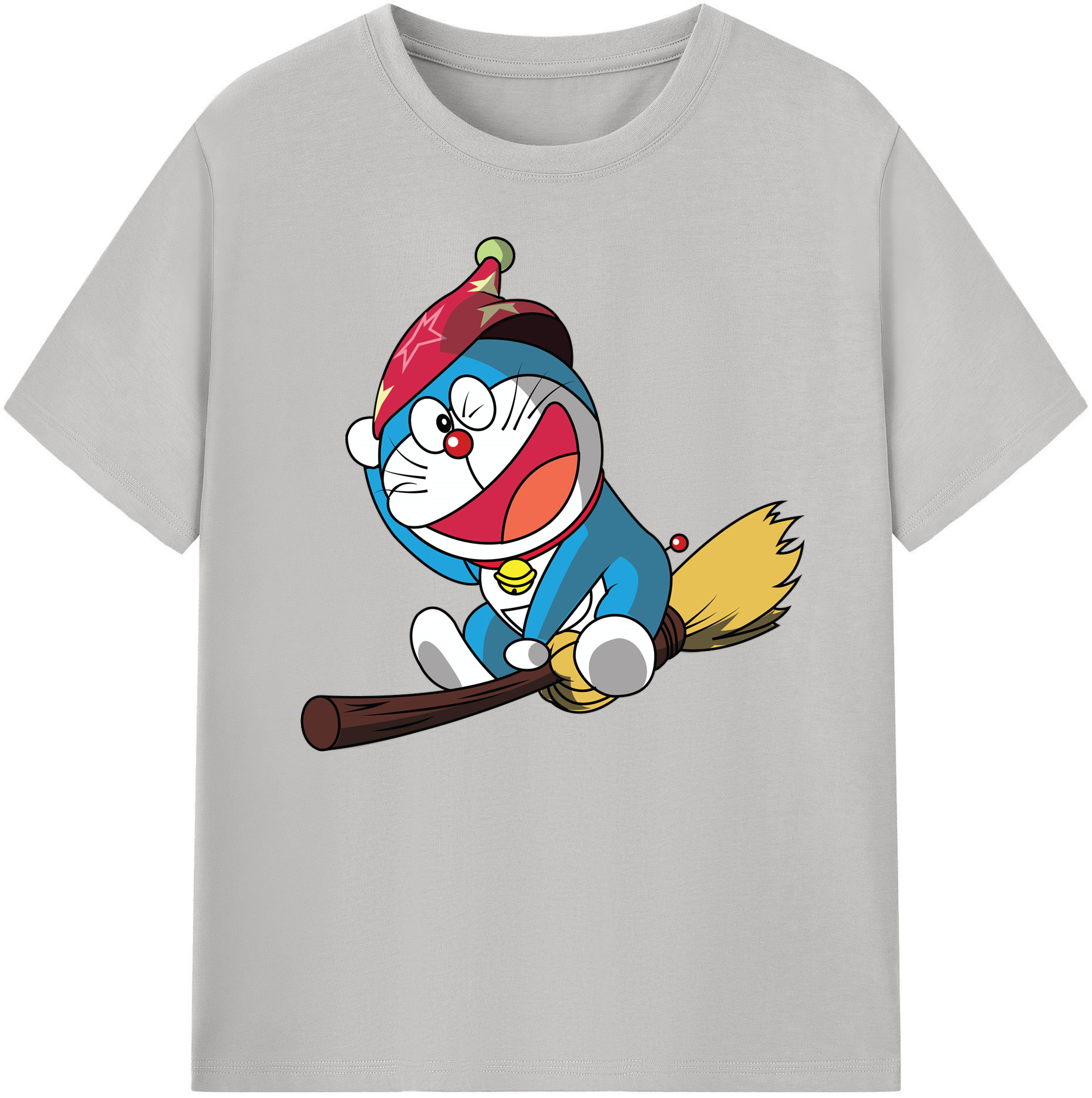 （画像用） ドラえもん Doraemon 綿100％ メンズ半袖Tシャツ｜肌触りやわらか＆通気性