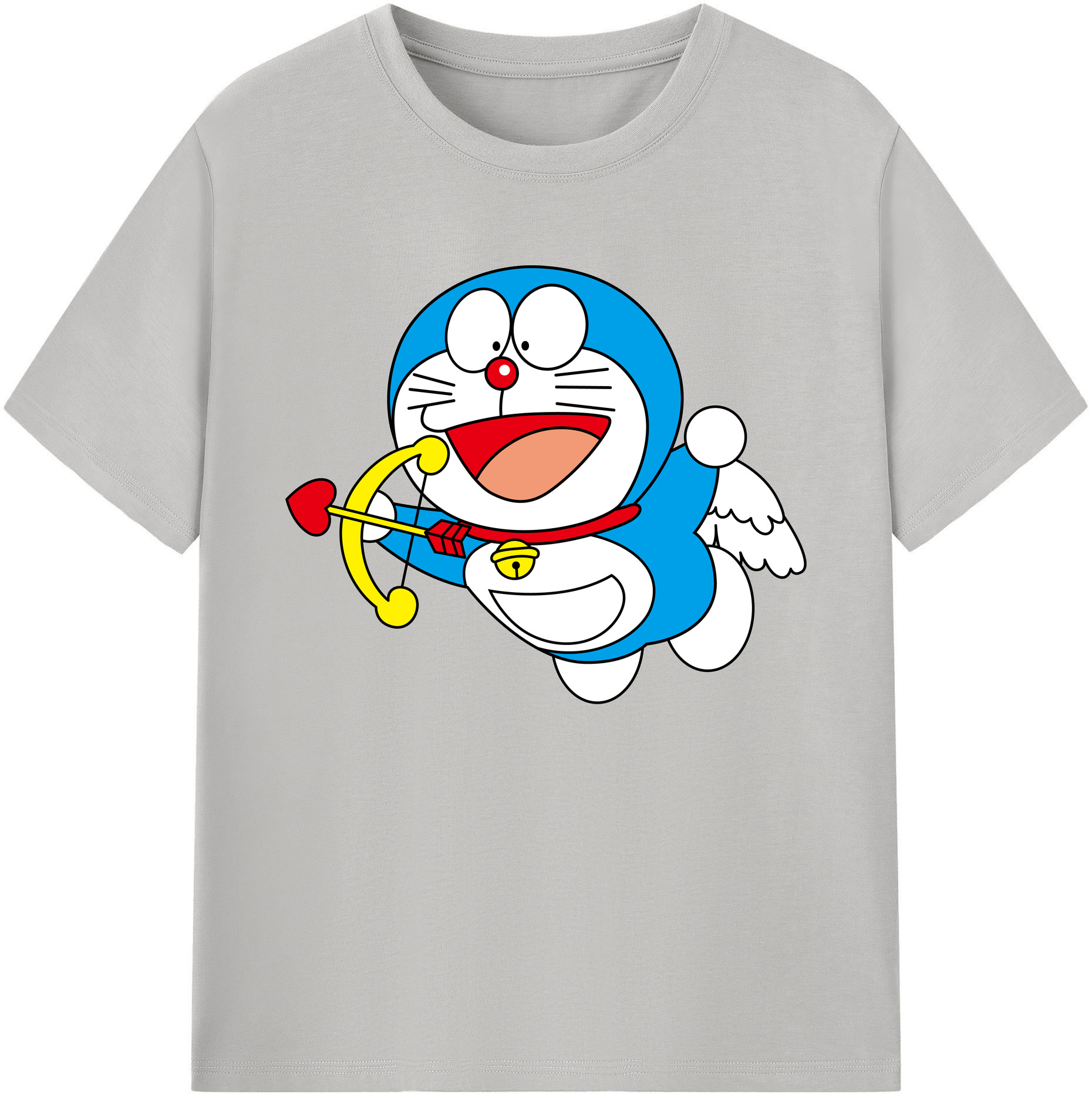 （画像用） ドラえもん Doraemon 綿100％ メンズ半袖Tシャツ｜肌触りやわらか＆通気性