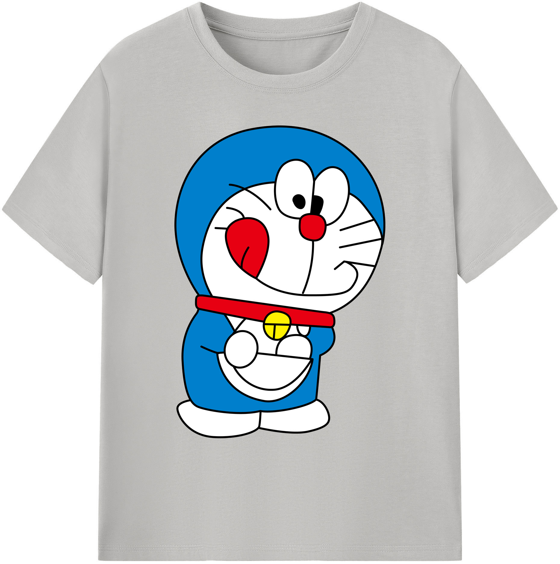 （画像用） ドラえもん Doraemon 綿100％ メンズ半袖Tシャツ｜肌触りやわらか＆通気性