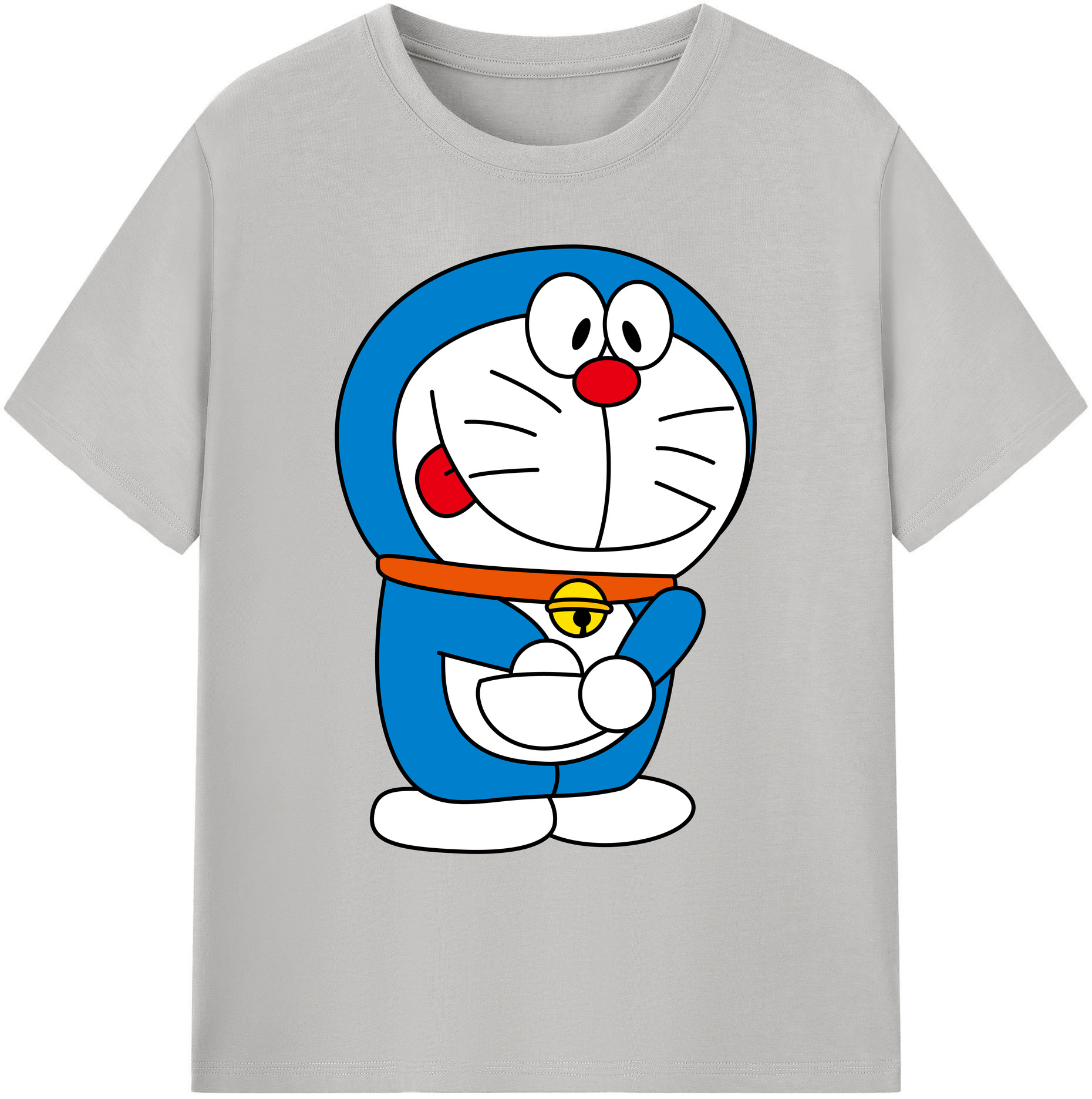 （画像用） ドラえもん Doraemon 綿100％ メンズ半袖Tシャツ｜肌触りやわらか＆通気性