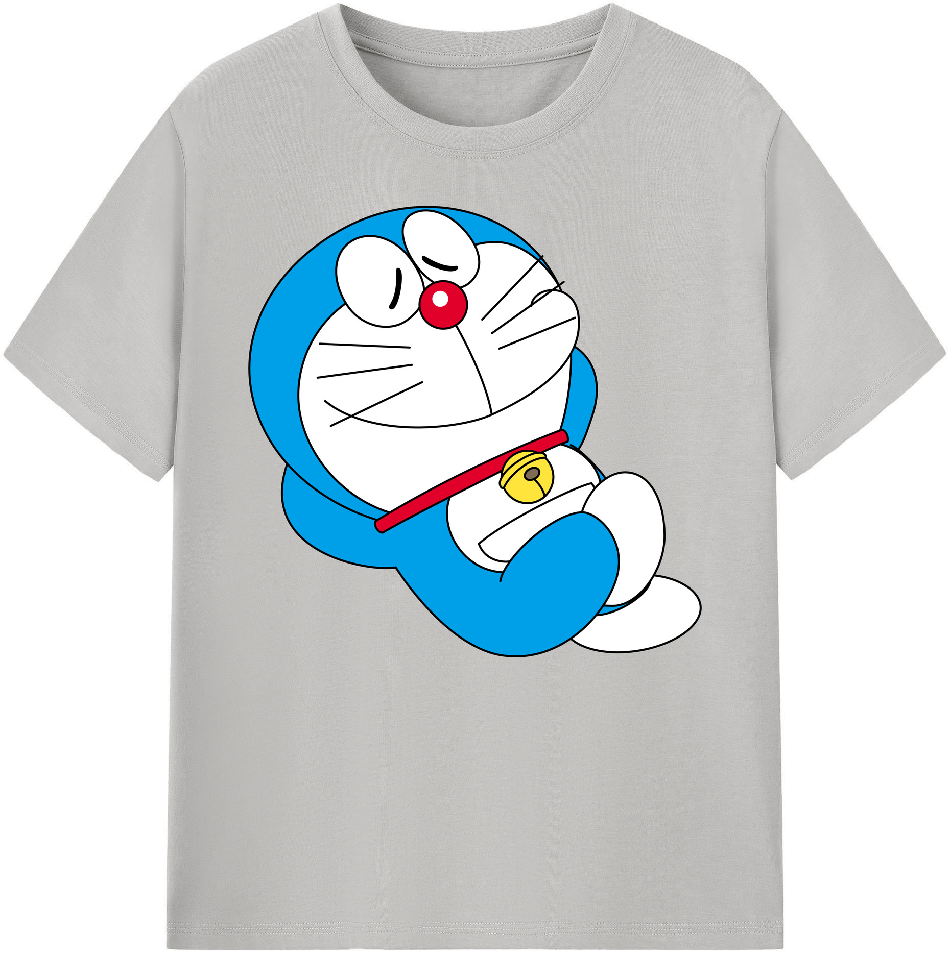 （画像用） ドラえもん Doraemon 綿100％ メンズ半袖Tシャツ｜肌触りやわらか＆通気性