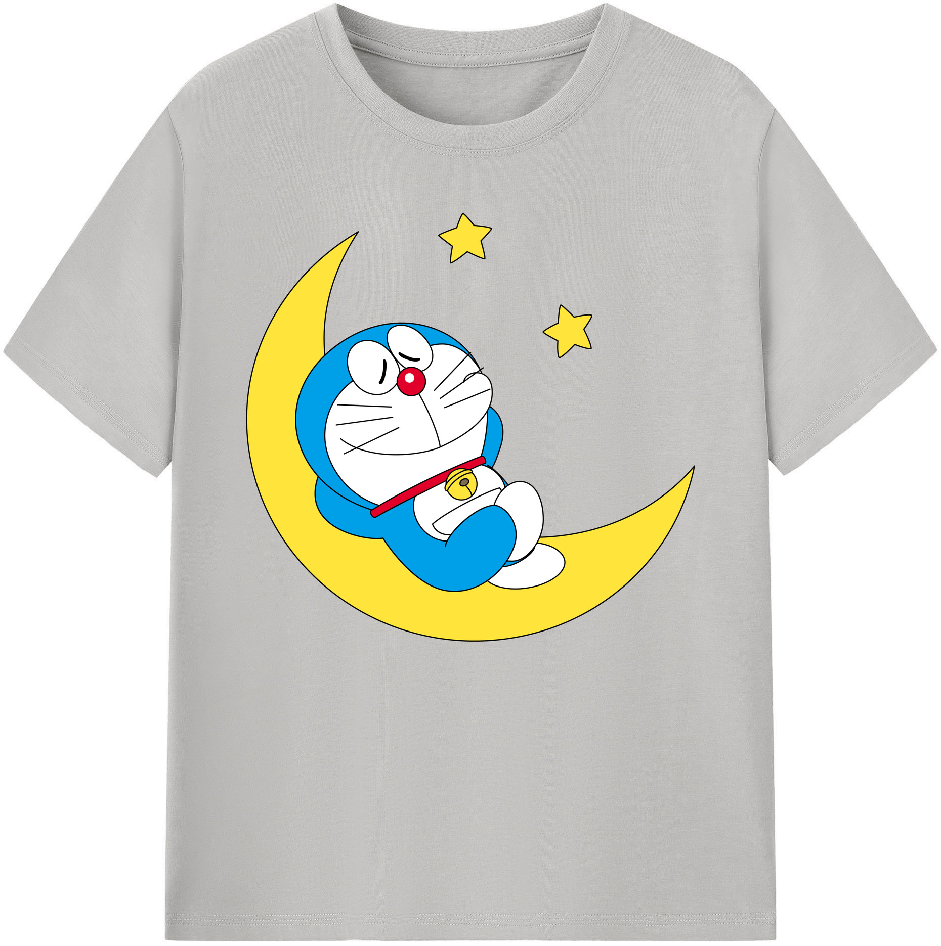 （画像用） ドラえもん Doraemon 綿100％ メンズ半袖Tシャツ｜肌触りやわらか＆通気性