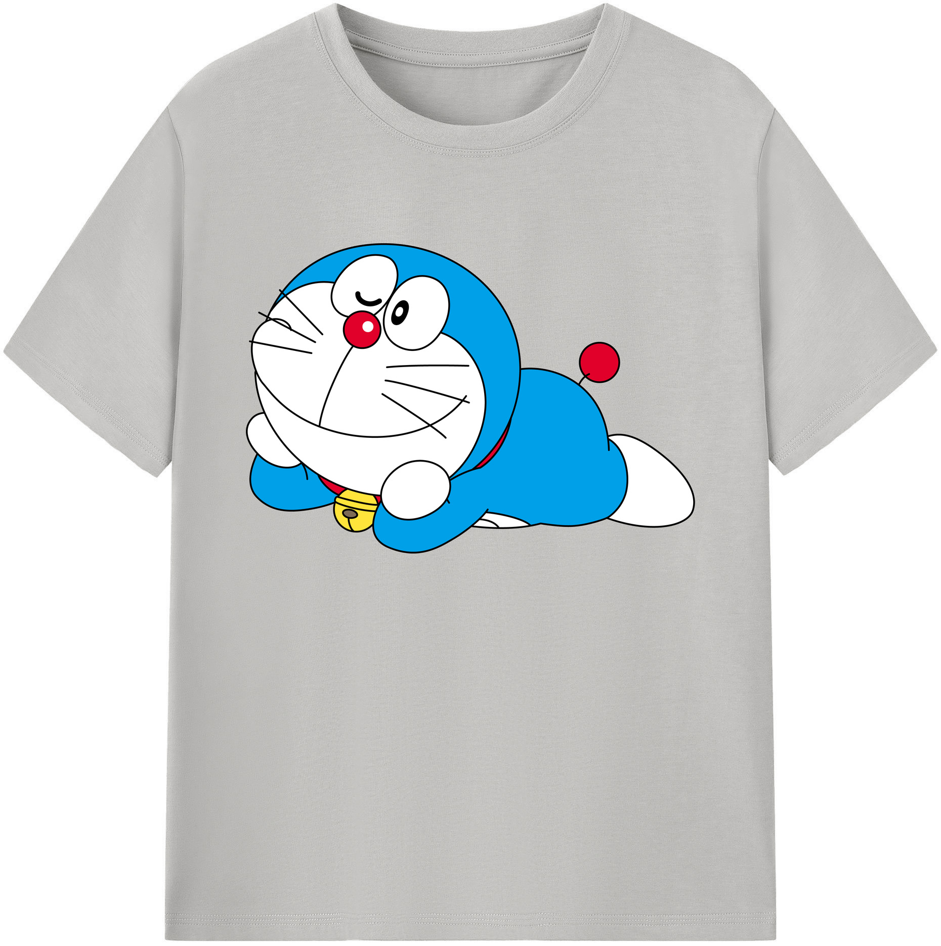 （画像用） ドラえもん Doraemon 綿100％ メンズ半袖Tシャツ｜肌触りやわらか＆通気性