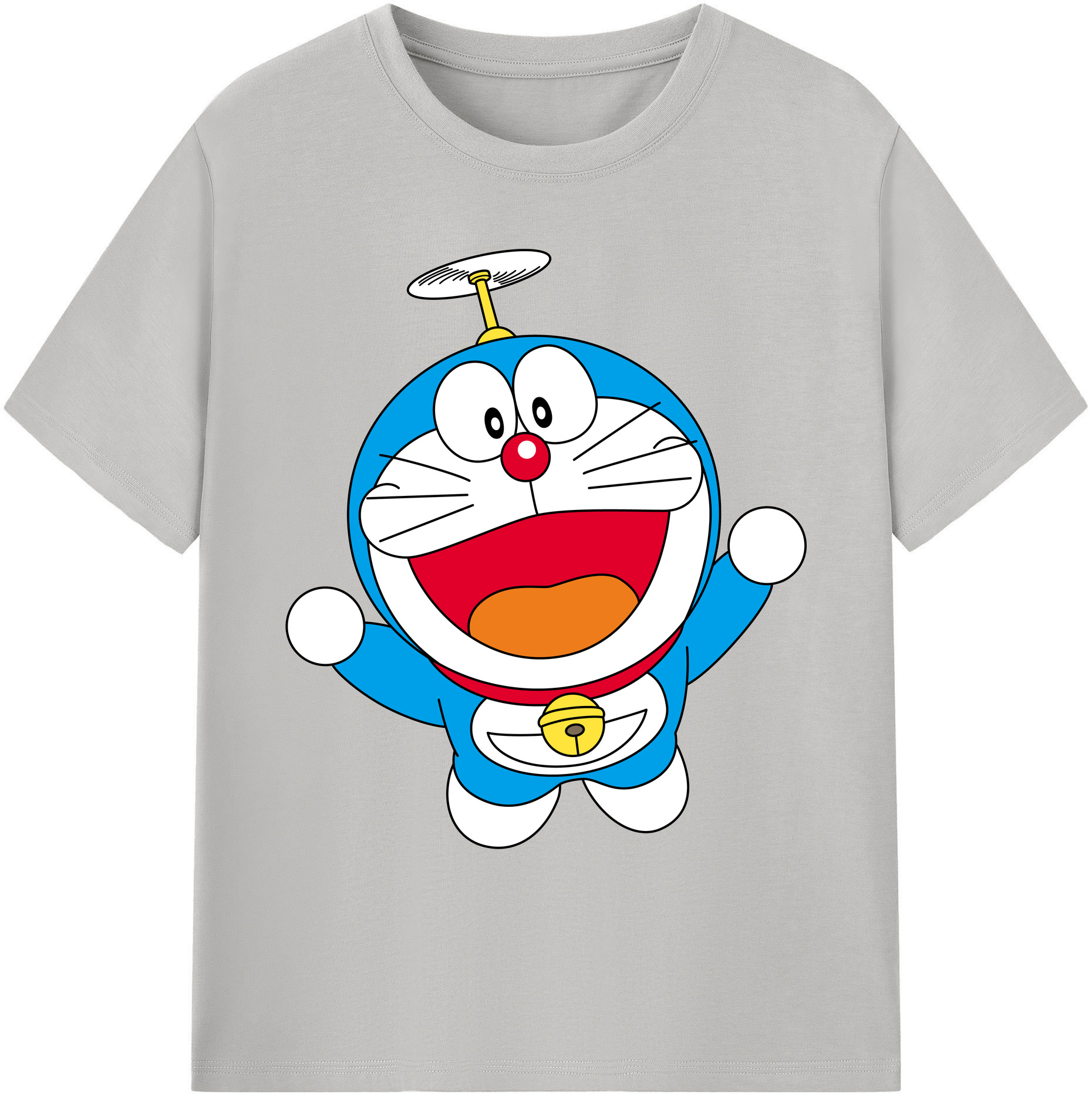 （画像用） ドラえもん Doraemon 綿100％ メンズ半袖Tシャツ｜肌触りやわらか＆通気性