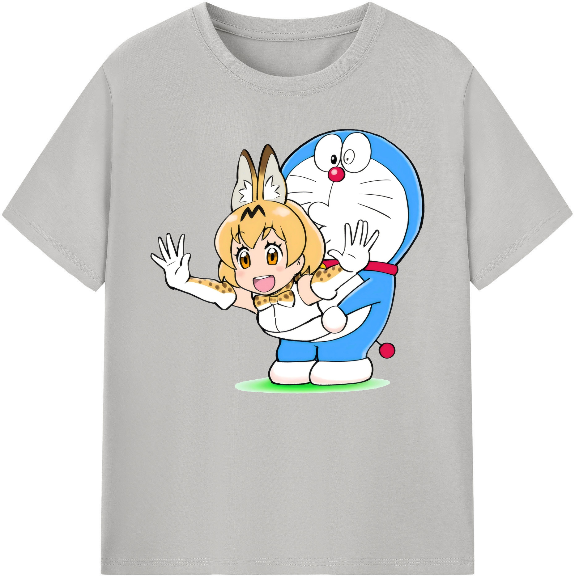 （画像用） ドラえもん Doraemon 綿100％ メンズ半袖Tシャツ｜肌触りやわらか＆通気性