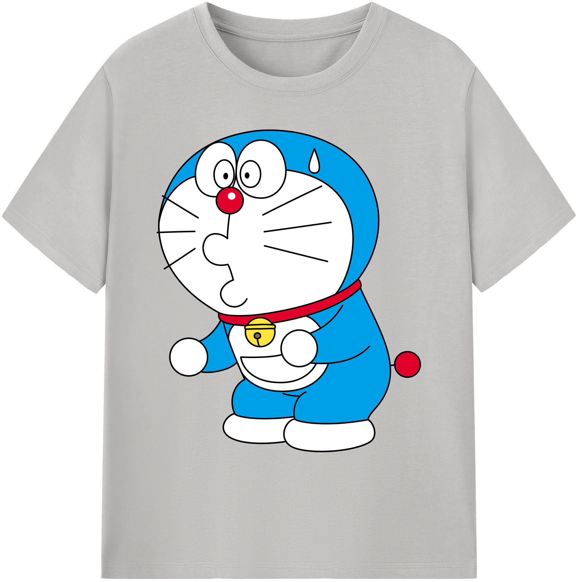 （画像用） ドラえもん Doraemon 綿100％ メンズ半袖Tシャツ｜肌触りやわらか＆通気性
