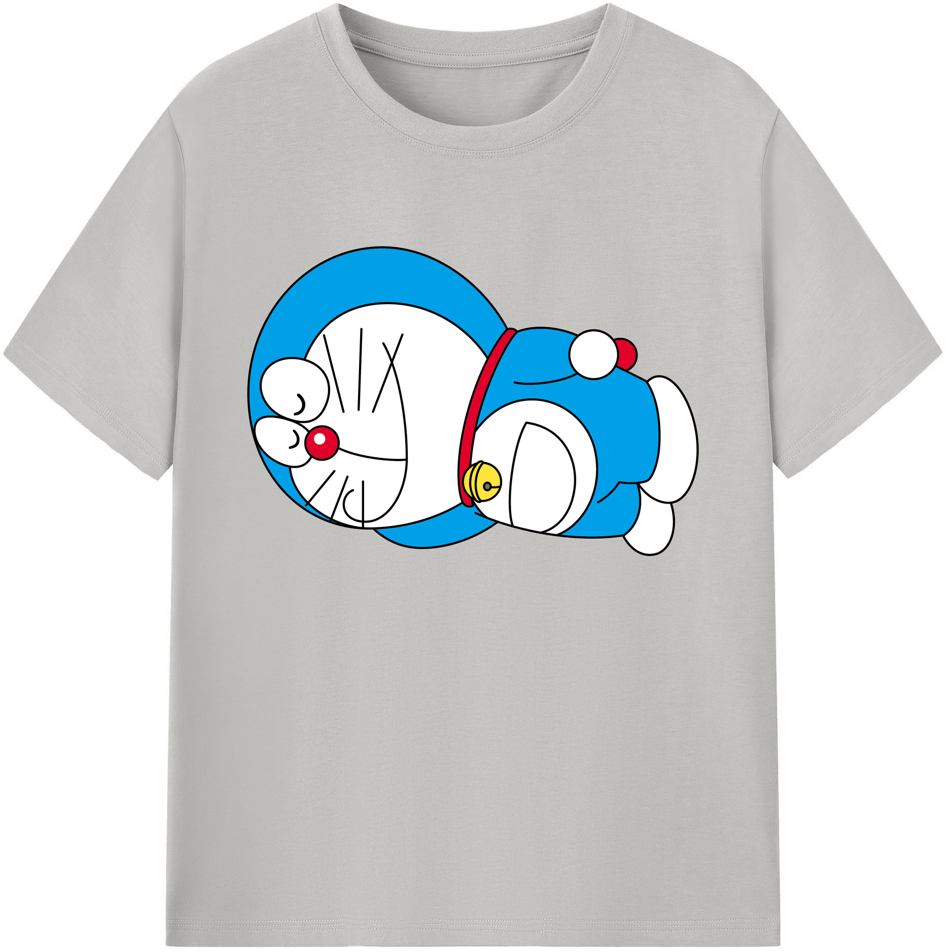 （画像用） ドラえもん Doraemon 綿100％ メンズ半袖Tシャツ｜肌触りやわらか＆通気性
