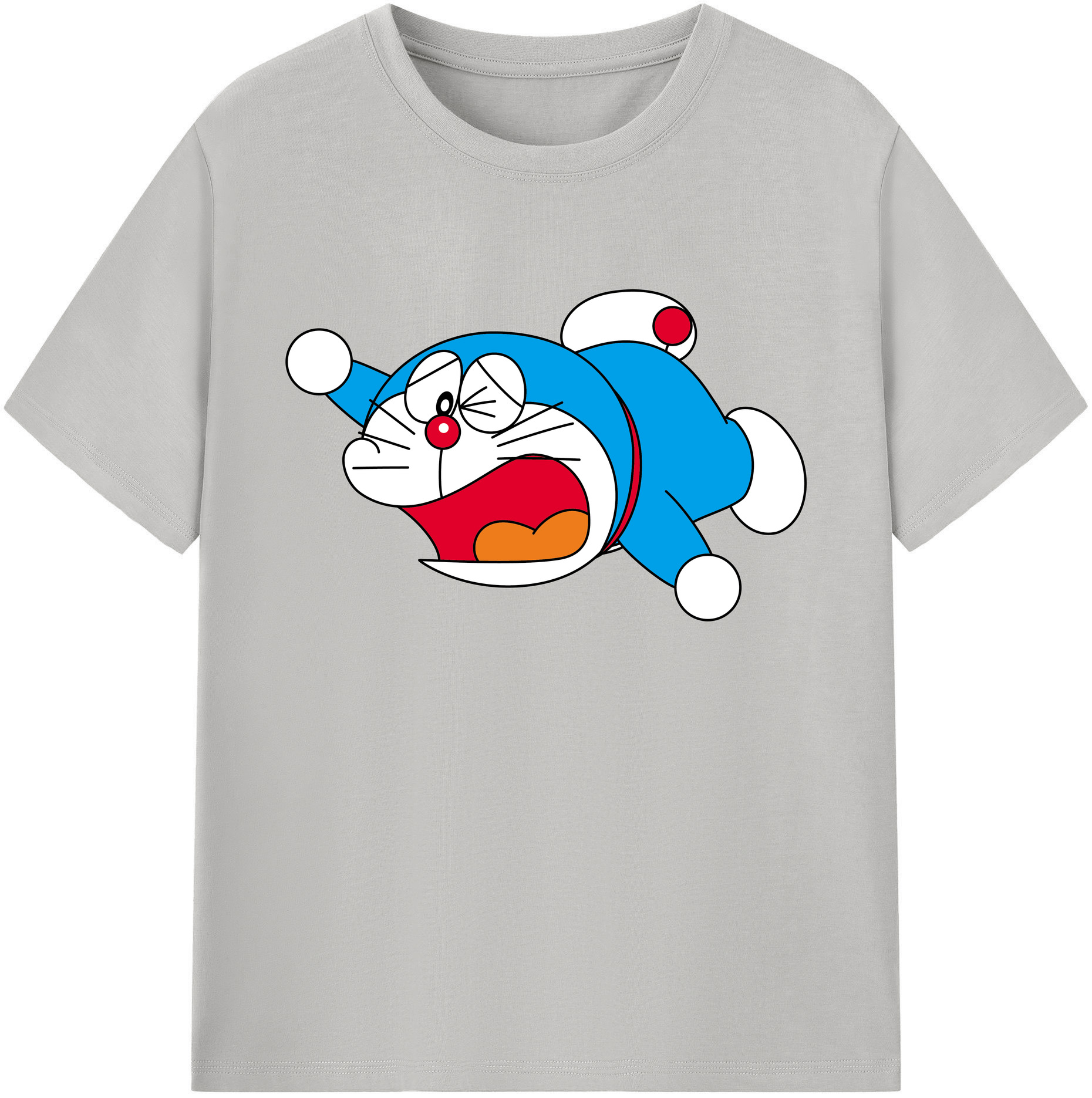 （画像用） ドラえもん Doraemon 綿100％ メンズ半袖Tシャツ｜肌触りやわらか＆通気性