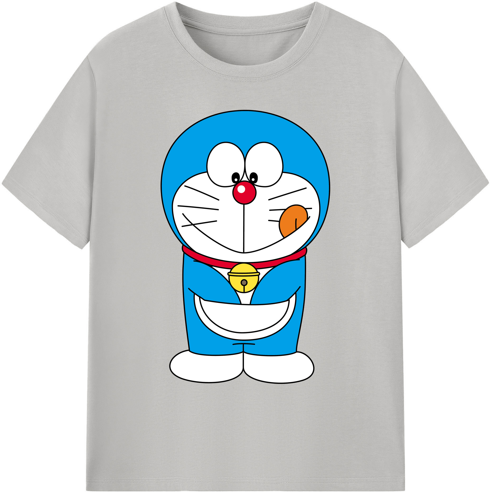 （画像用） ドラえもん Doraemon 綿100％ メンズ半袖Tシャツ｜肌触りやわらか＆通気性