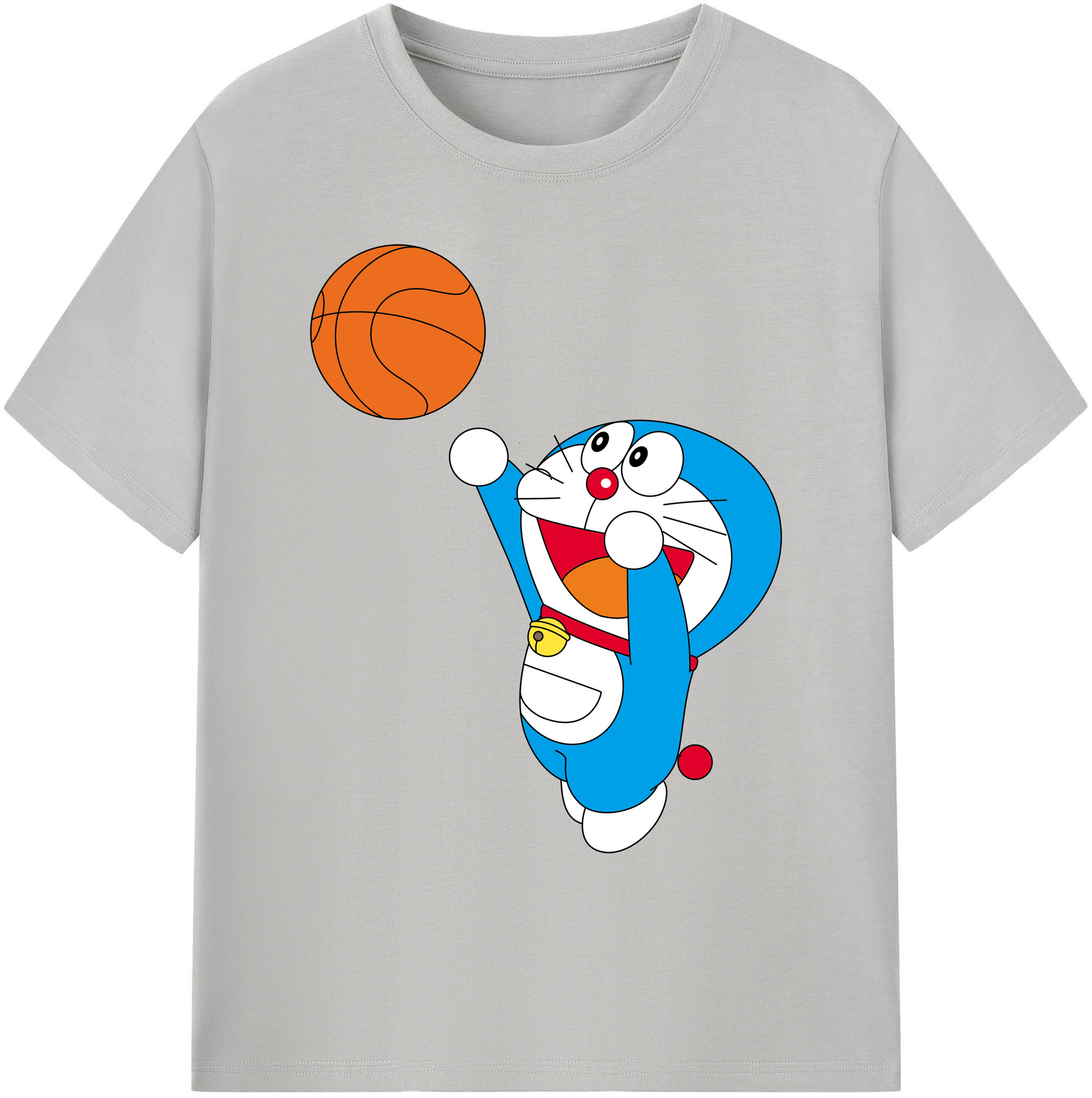 （画像用） ドラえもん Doraemon 綿100％ メンズ半袖Tシャツ｜肌触りやわらか＆通気性