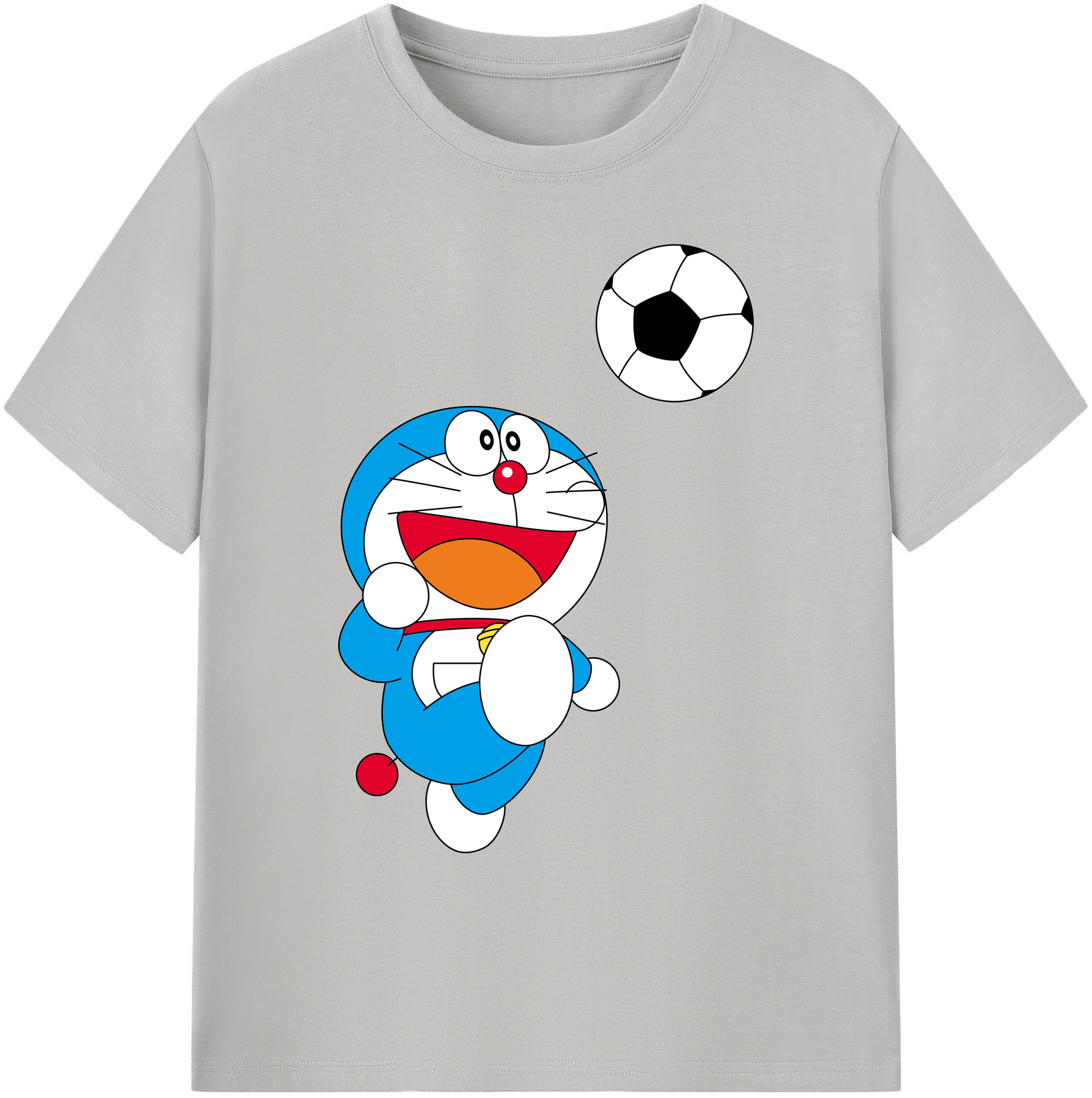 （画像用） ドラえもん Doraemon 綿100％ メンズ半袖Tシャツ｜肌触りやわらか＆通気性